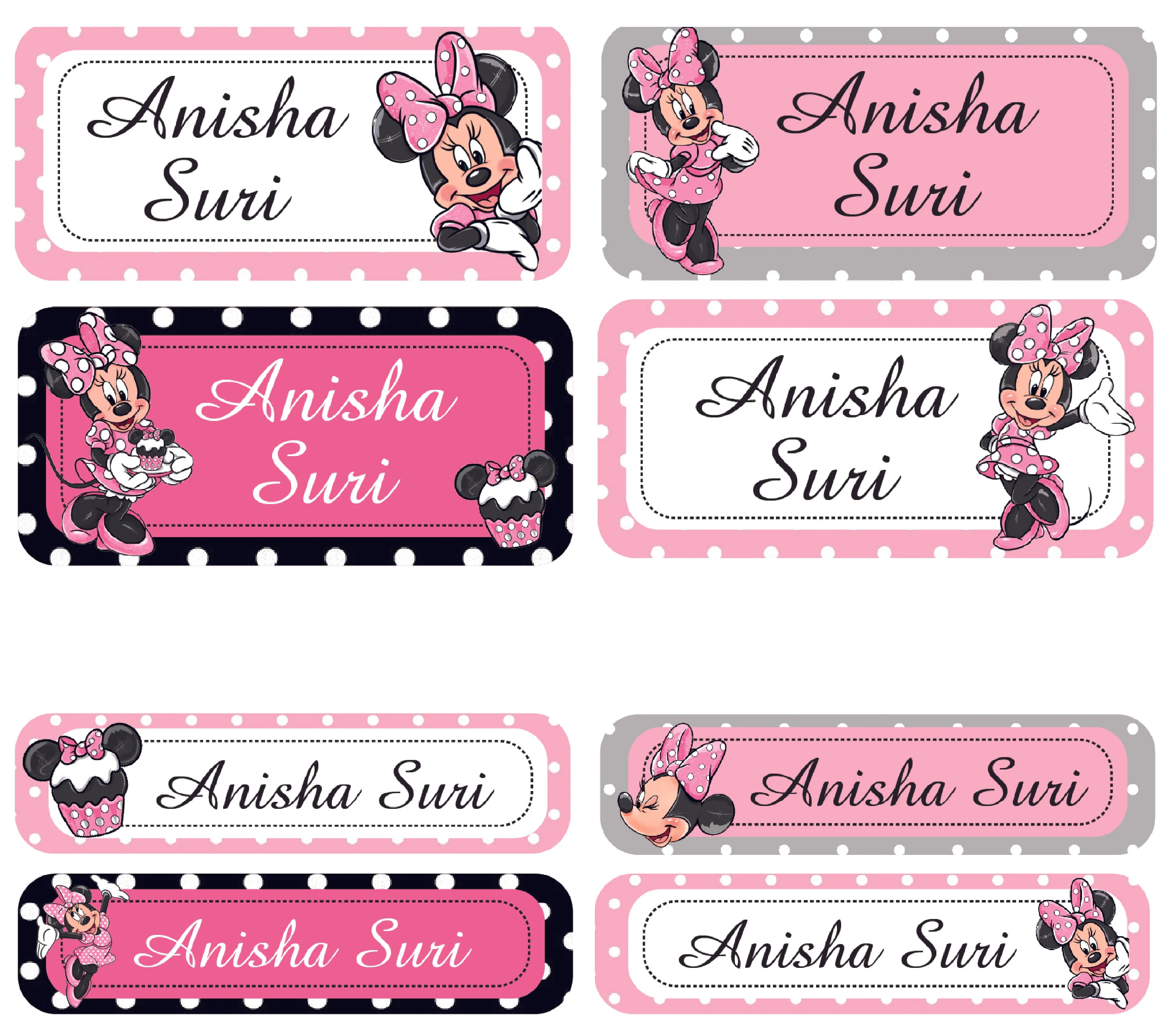 Personalized Rectangular Name Labels