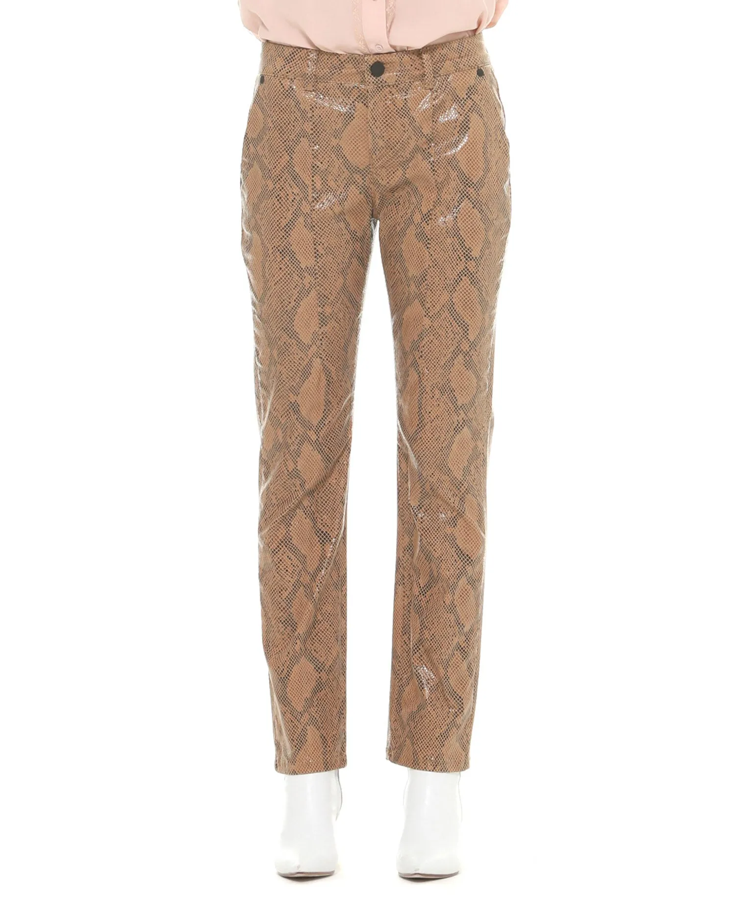 Python patterned trousers