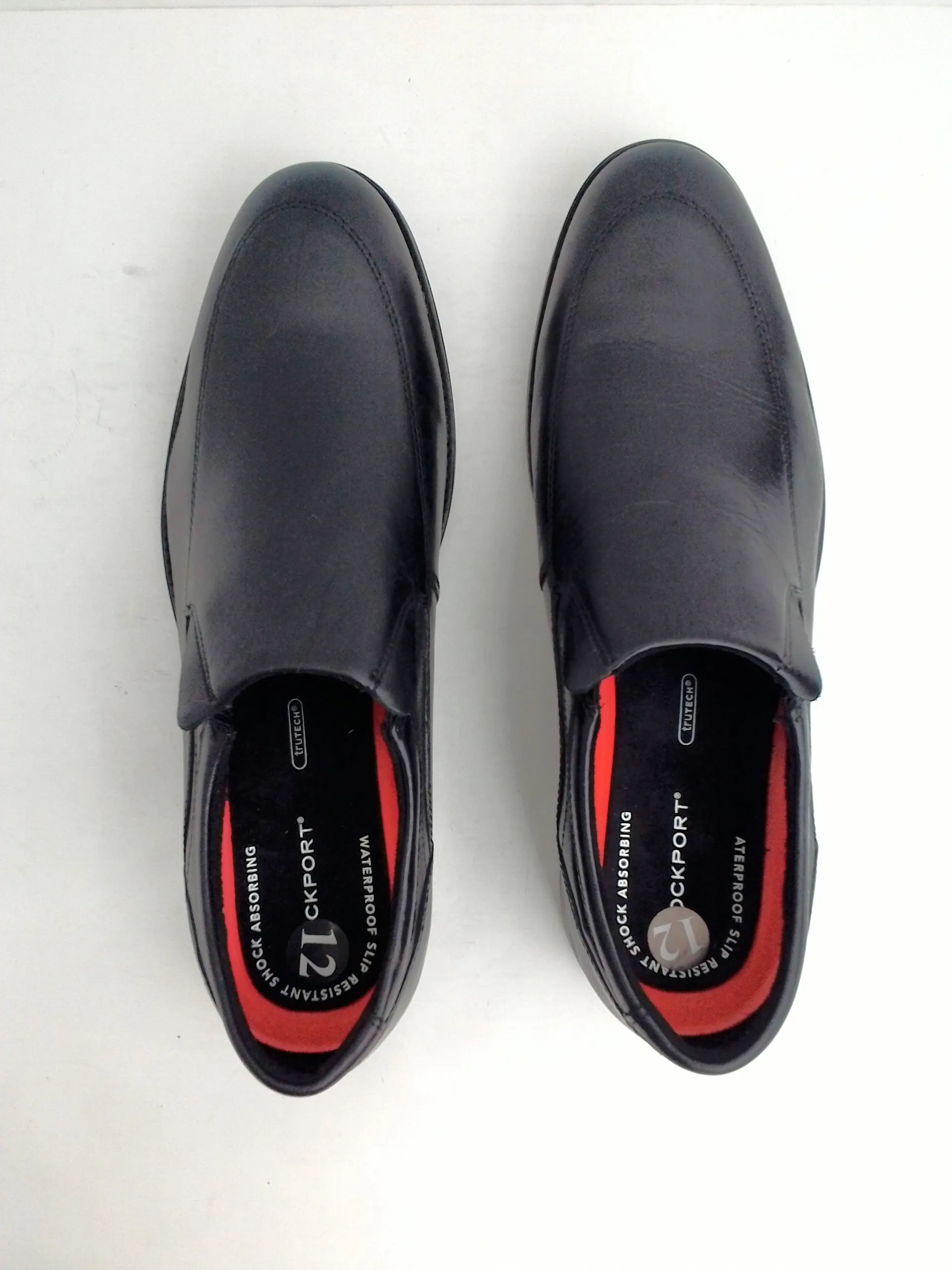 Rockport Men's Waterproof Slip on, Black, Leather, Size 12 M