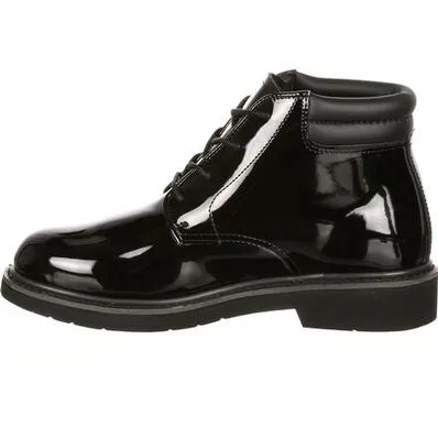 Rocky Men's Dress Leather High Gloss 5" Soft Toe WP Chukka Service Boot- FQ00500-8