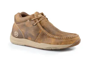 ROPER MENS SWIFTER SOLE CHUKKA BROWN VINTAGE LEATHER