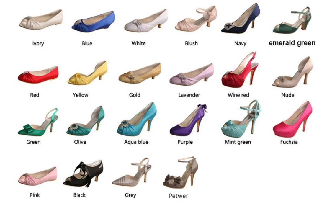 Satin Shoes with Bridal Bow | Other Colours