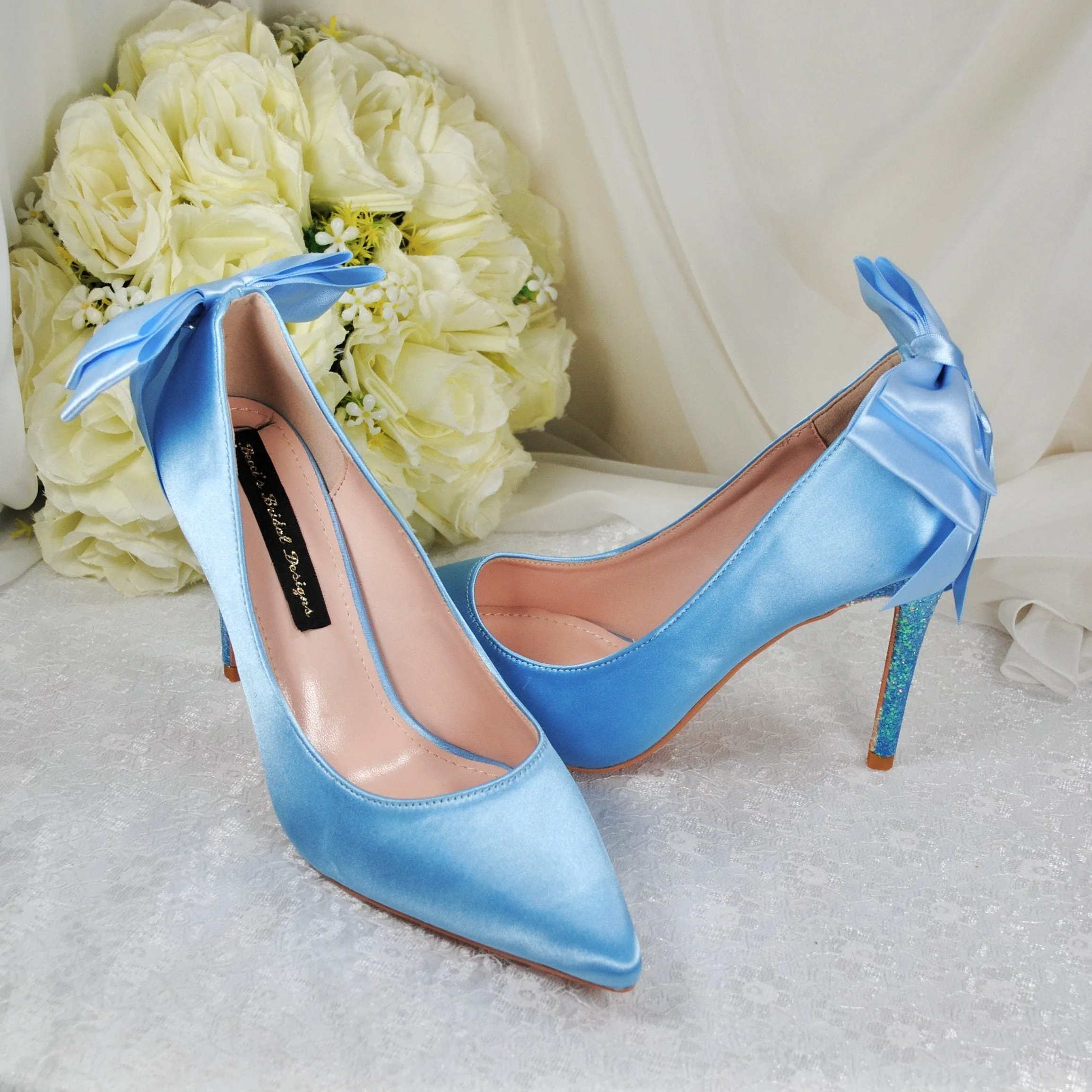 Satin Shoes with Bridal Bow | Other Colours