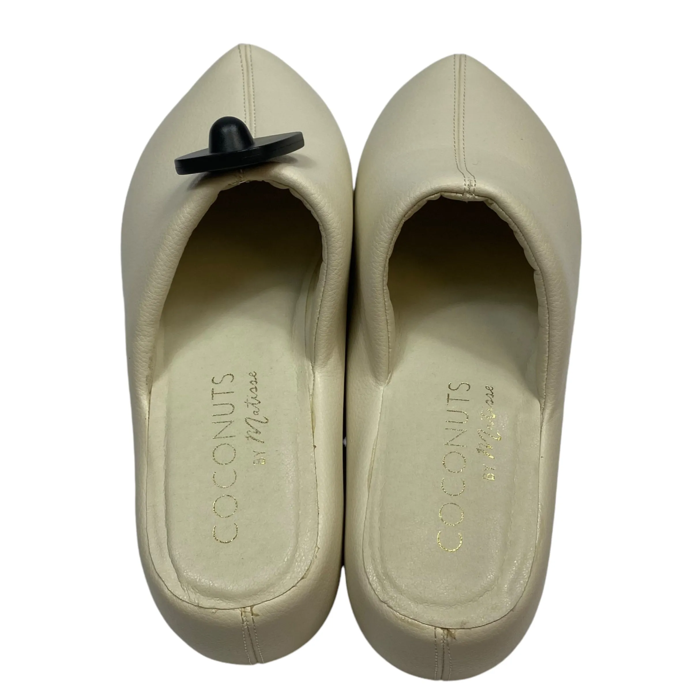 Shoes Heels Platform By Coconuts In Cream, Size: 9