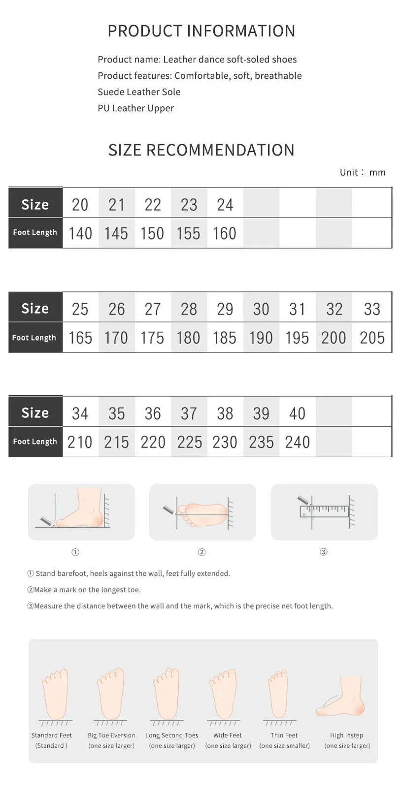 Soft Sole Ballet Dance Shoes PU Leather Exercise Shoes