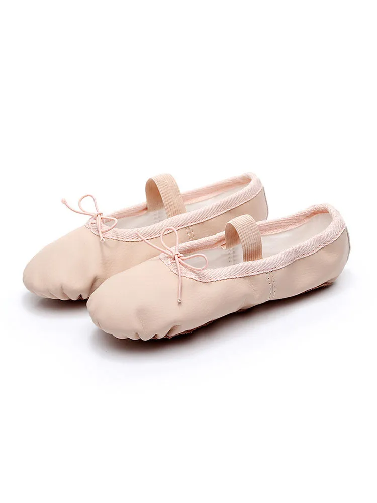 Soft Sole Ballet Dance Shoes PU Leather Exercise Shoes