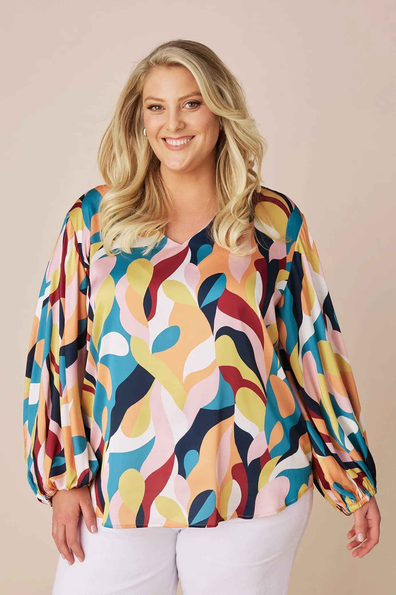Sovana Long Sleeve Top in Lilia Print