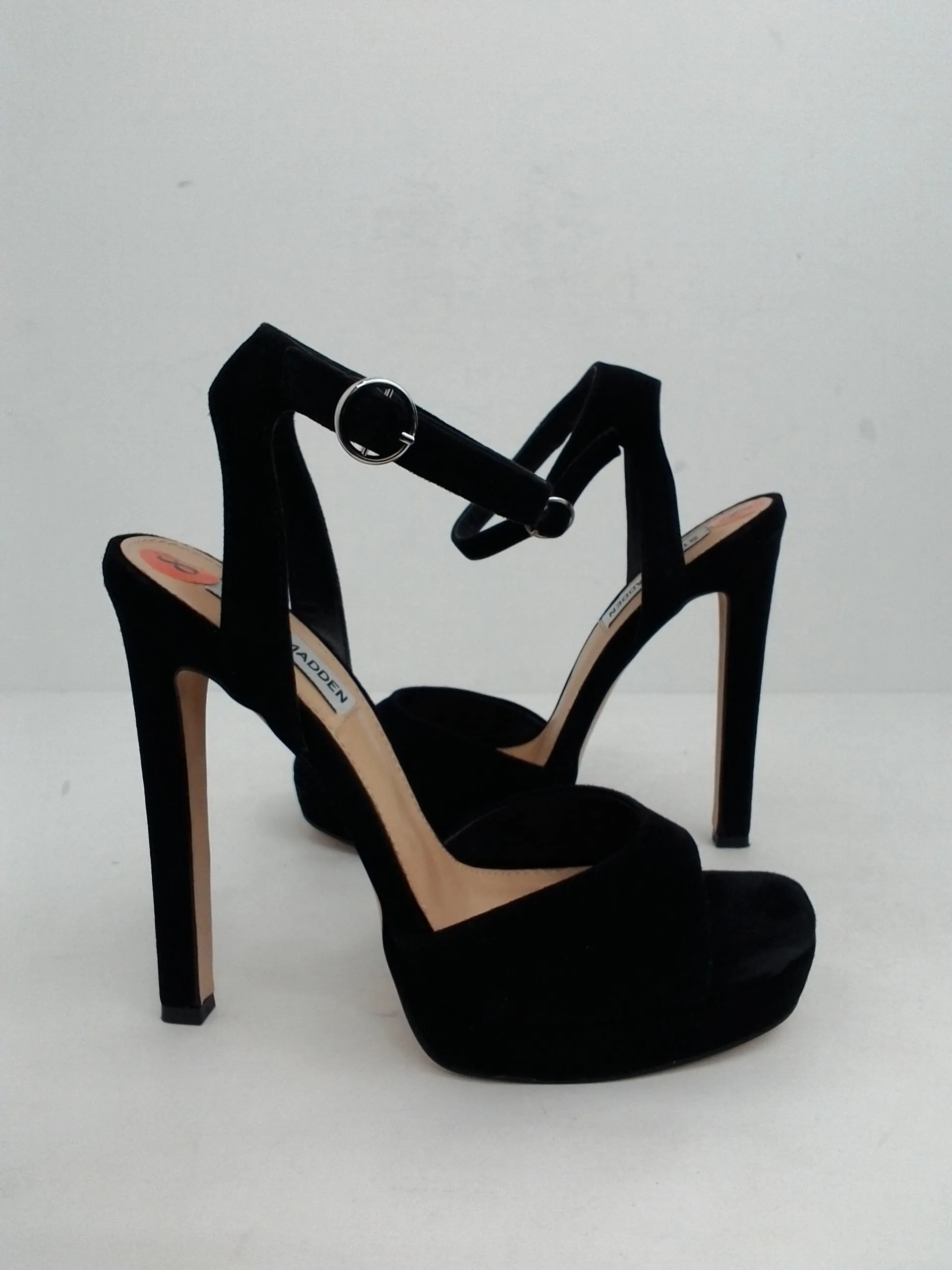Steve Madden Women's Luv Stiletto Black Suede Size 8 M
