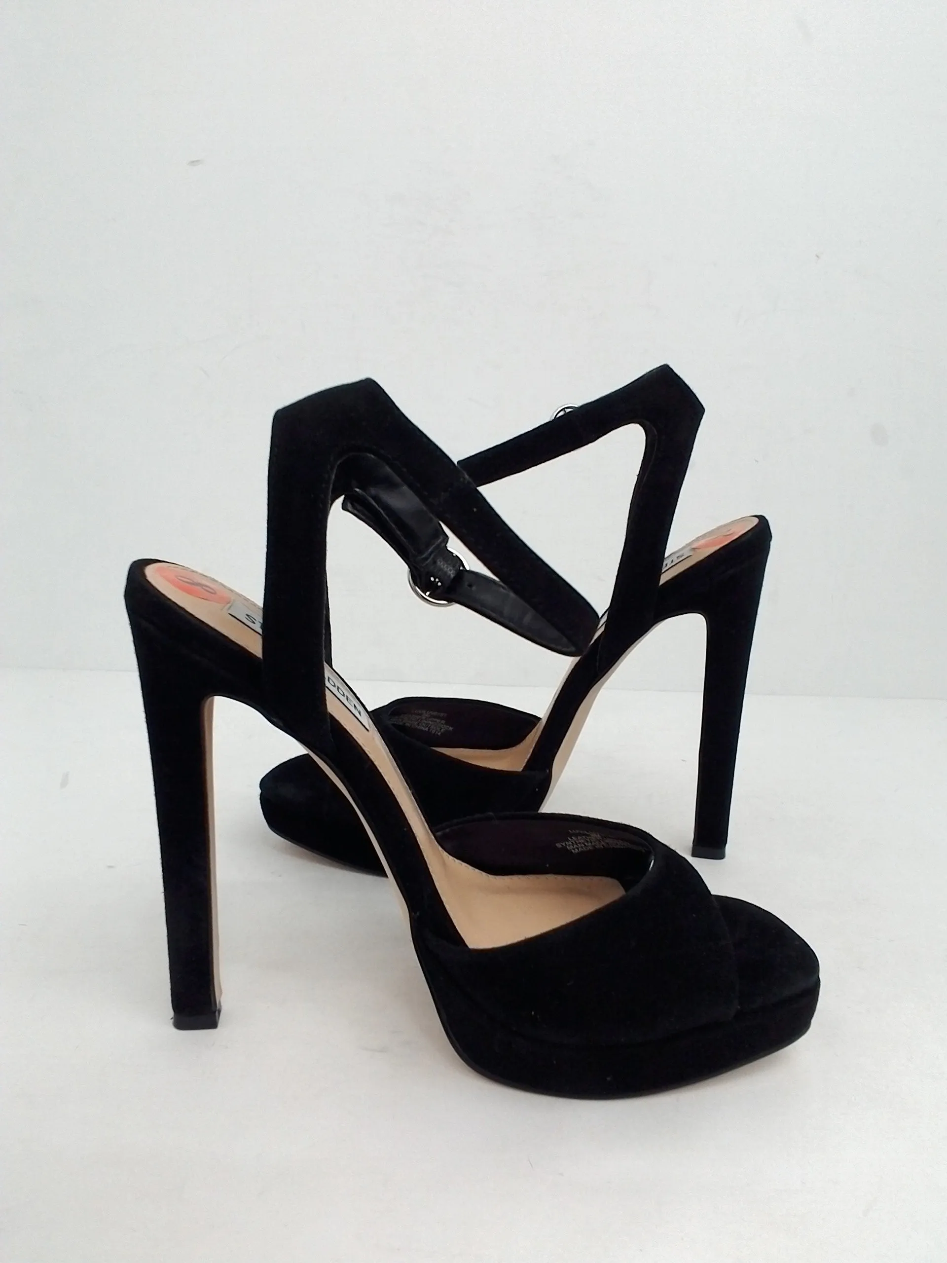 Steve Madden Women's Luv Stiletto Black Suede Size 8 M
