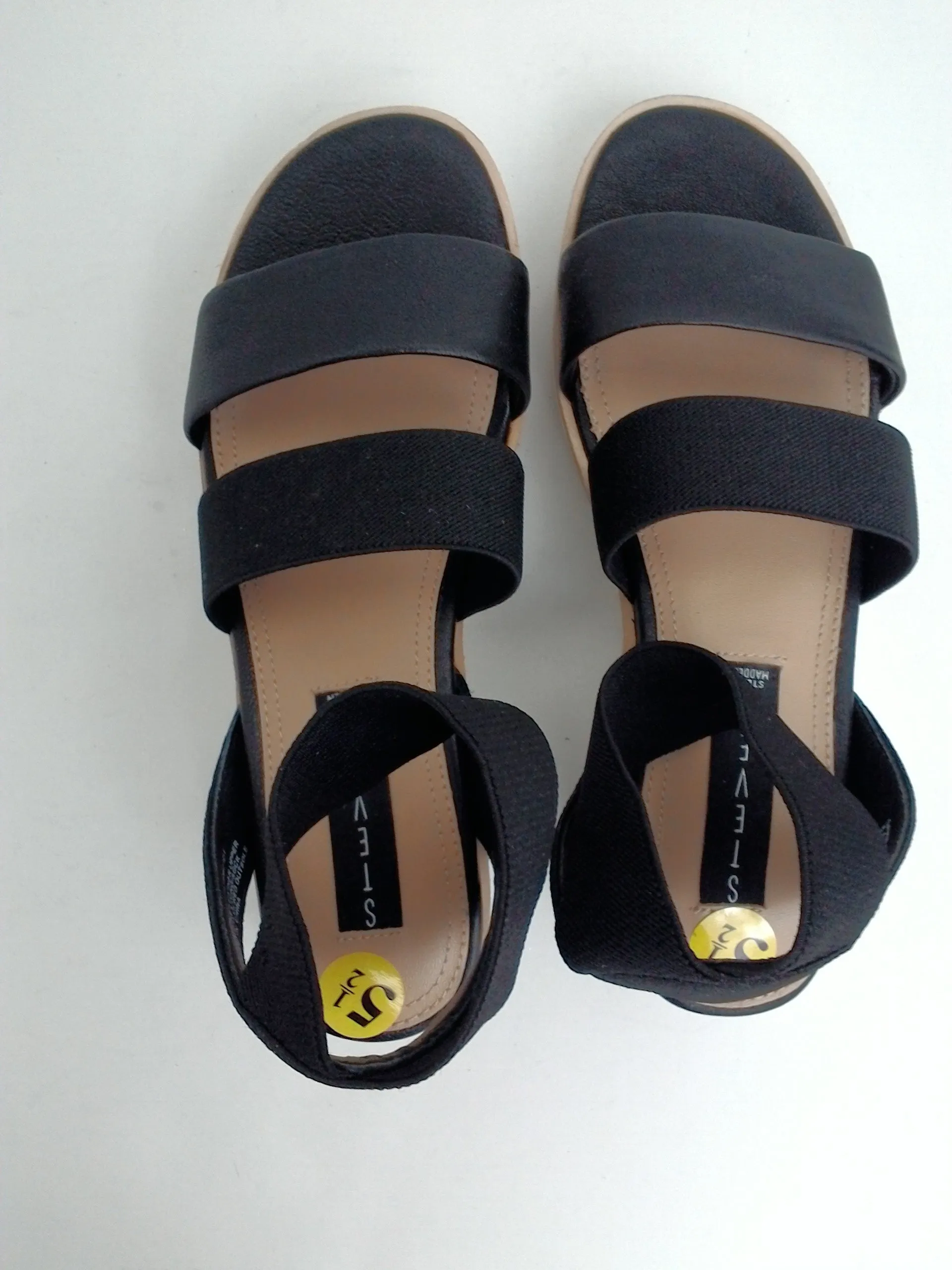 STEVEN By Steve Madden Women's Kendel Black Sandal Size 5.5 M