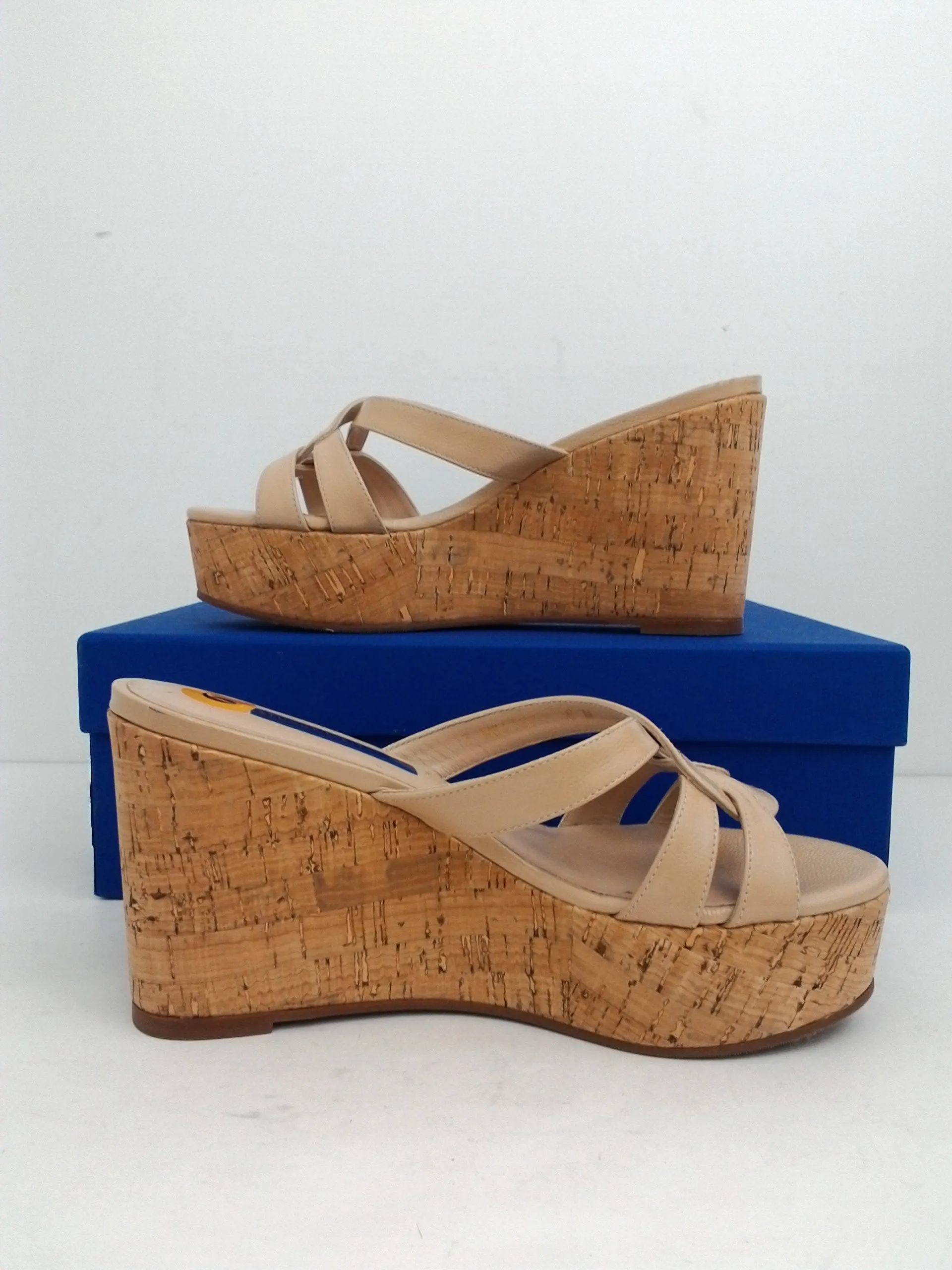 Stuart Weitzman Women's Cadence Bamcap Leather Size 6 M