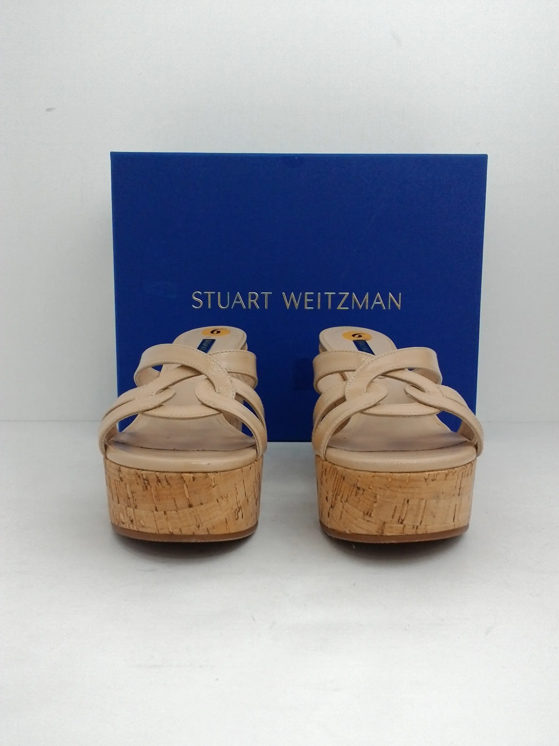 Stuart Weitzman Women's Cadence Bamcap Leather Size 6 M