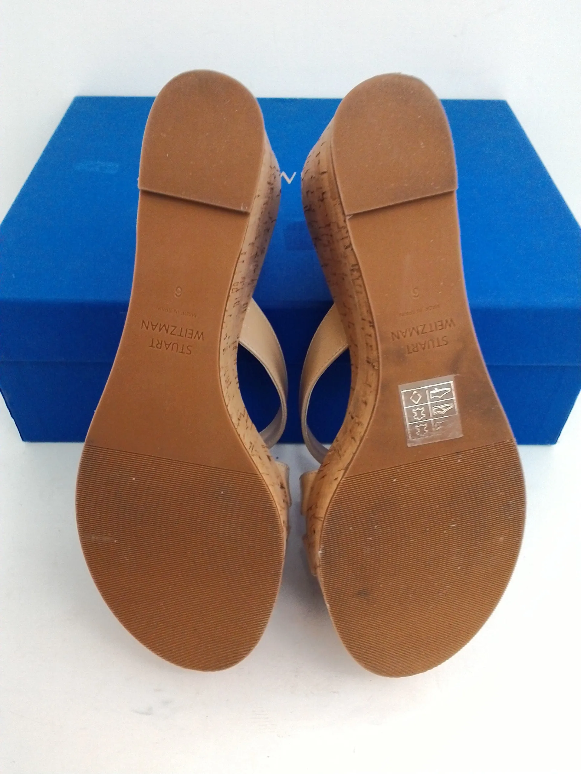 Stuart Weitzman Women's Cadence Bamcap Leather Size 6 M