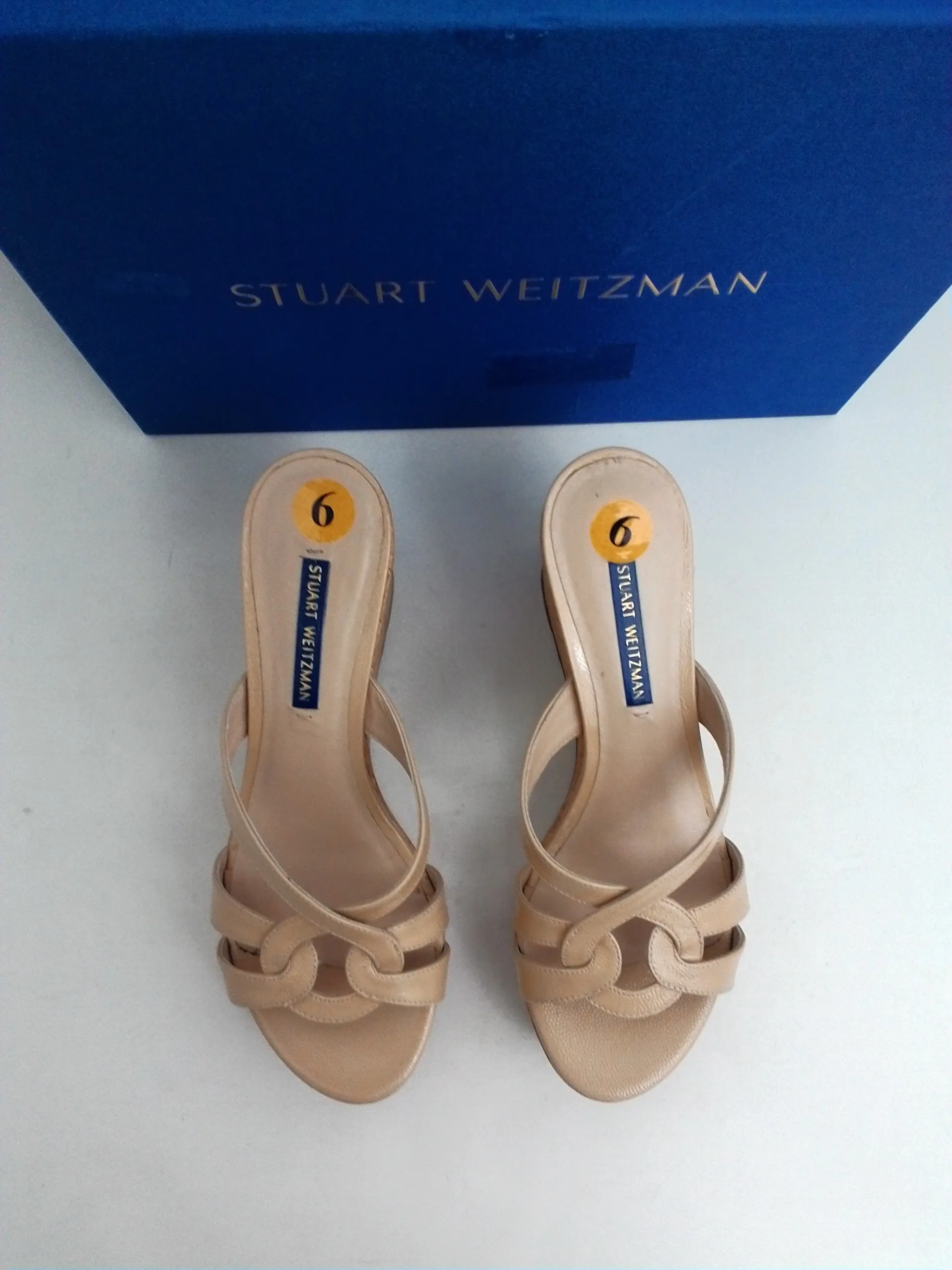 Stuart Weitzman Women's Cadence Bamcap Leather Size 6 M