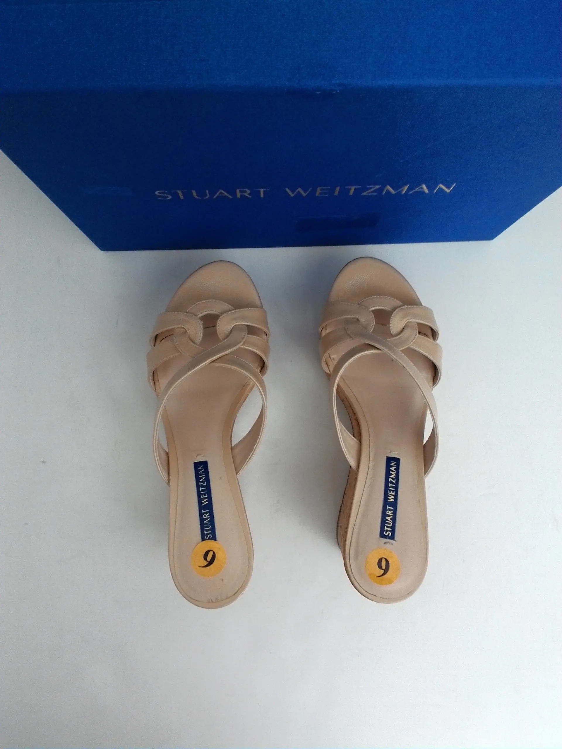 Stuart Weitzman Women's Cadence Bamcap Leather Size 6 M