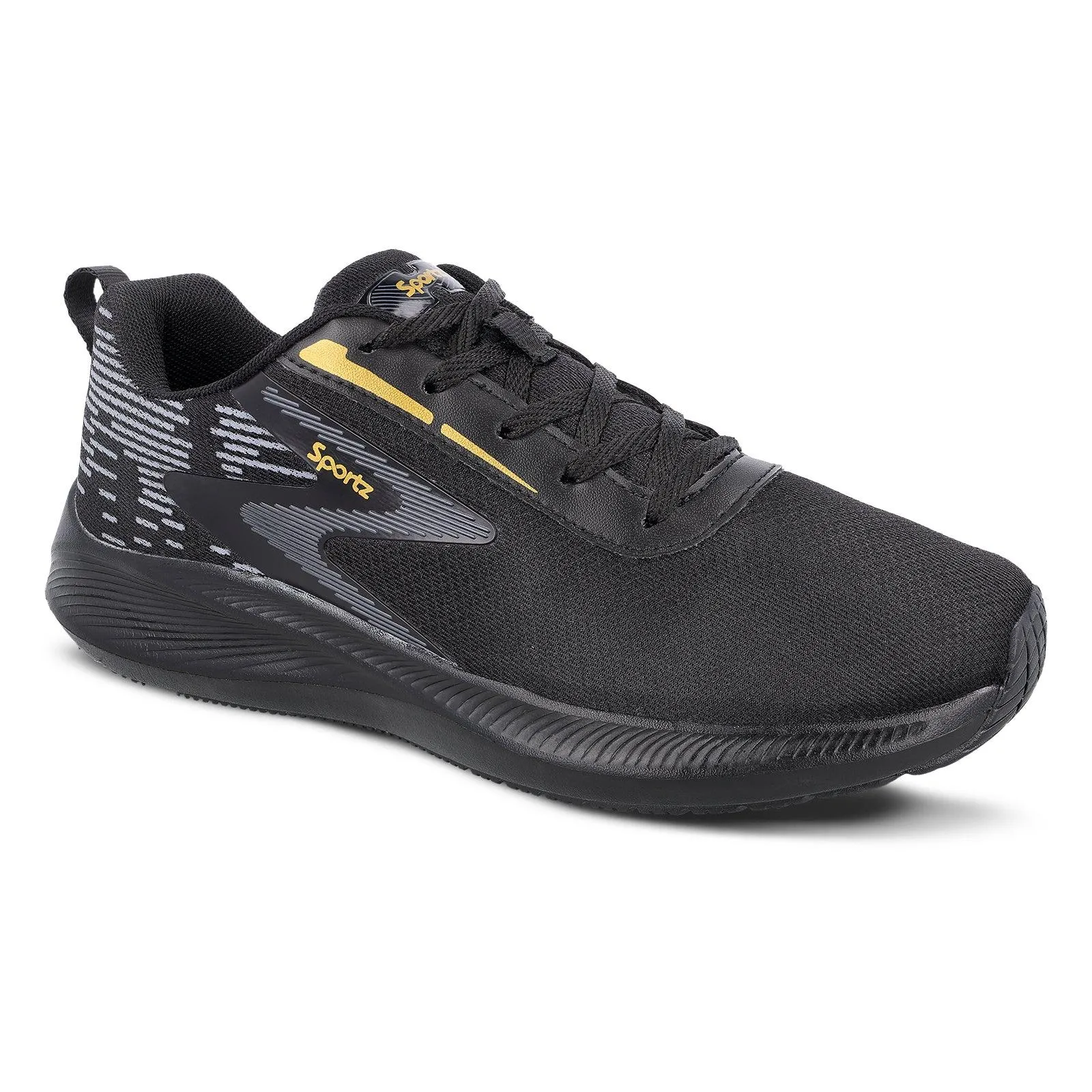 Stylex Men's Lace-up Sports Shoe - WS9611 Black