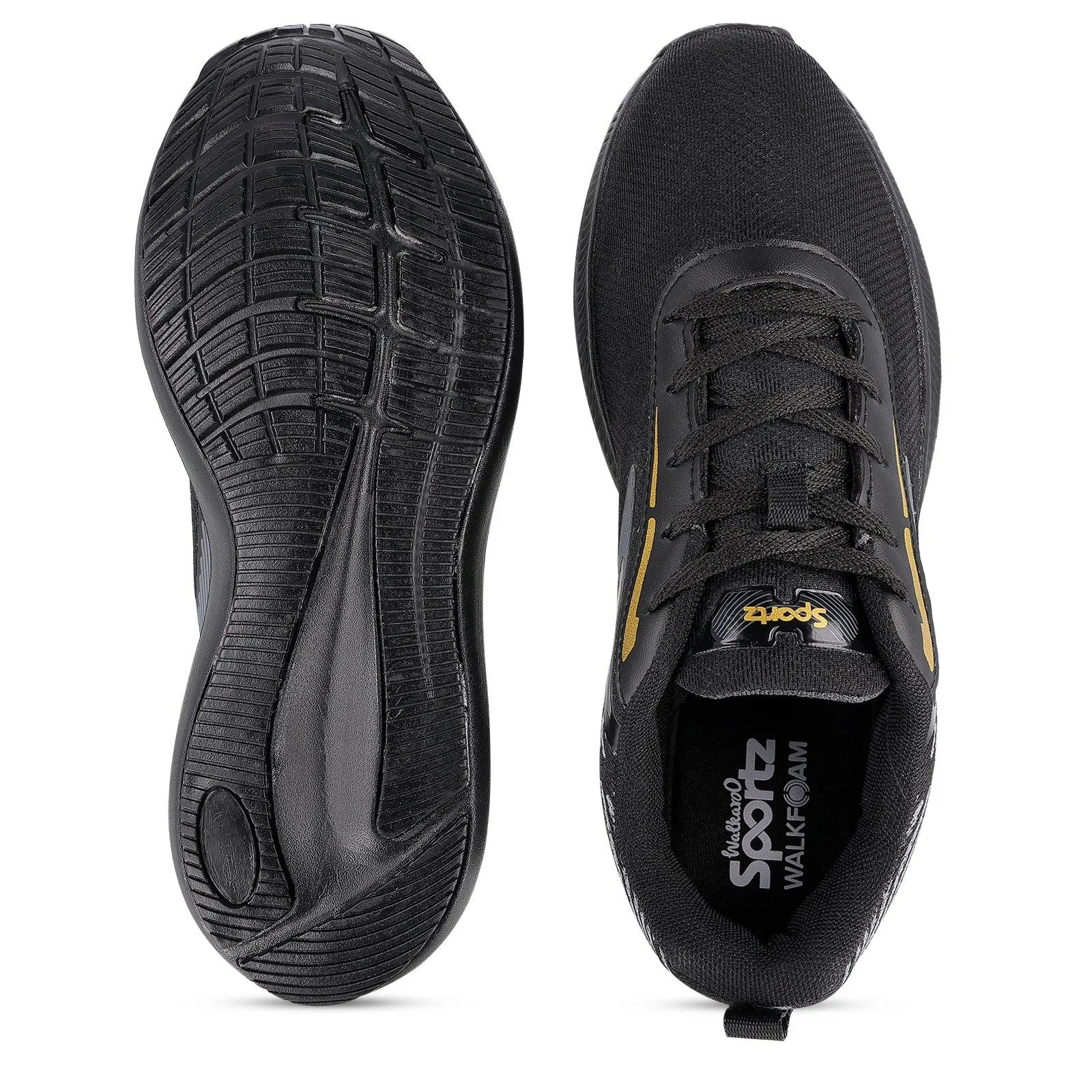 Stylex Men's Lace-up Sports Shoe - WS9611 Black