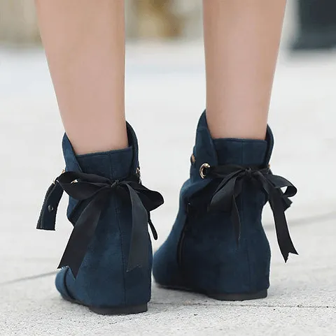 Suede Zipper Sorel Wedge Ankle Boots