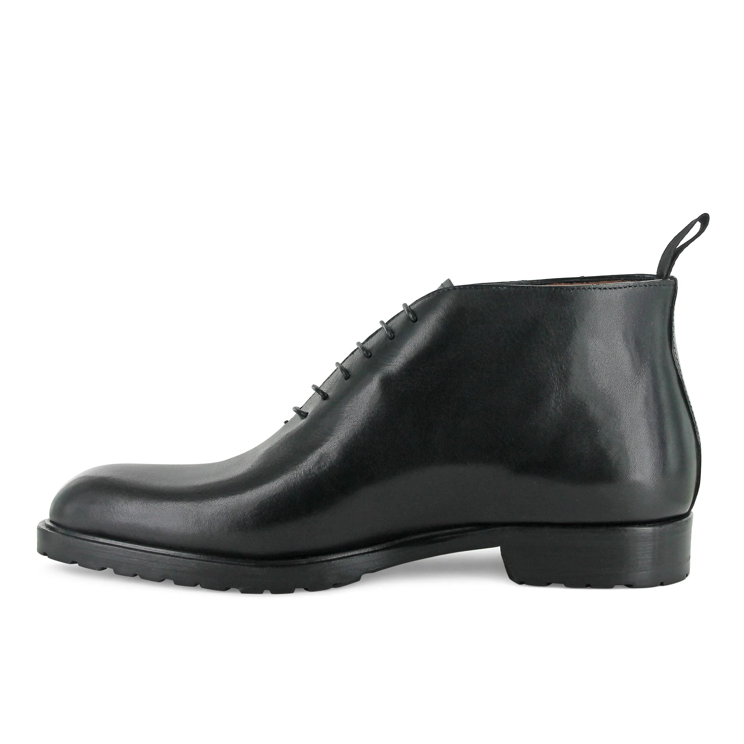 T698 - Chukka Leather Boot Black
