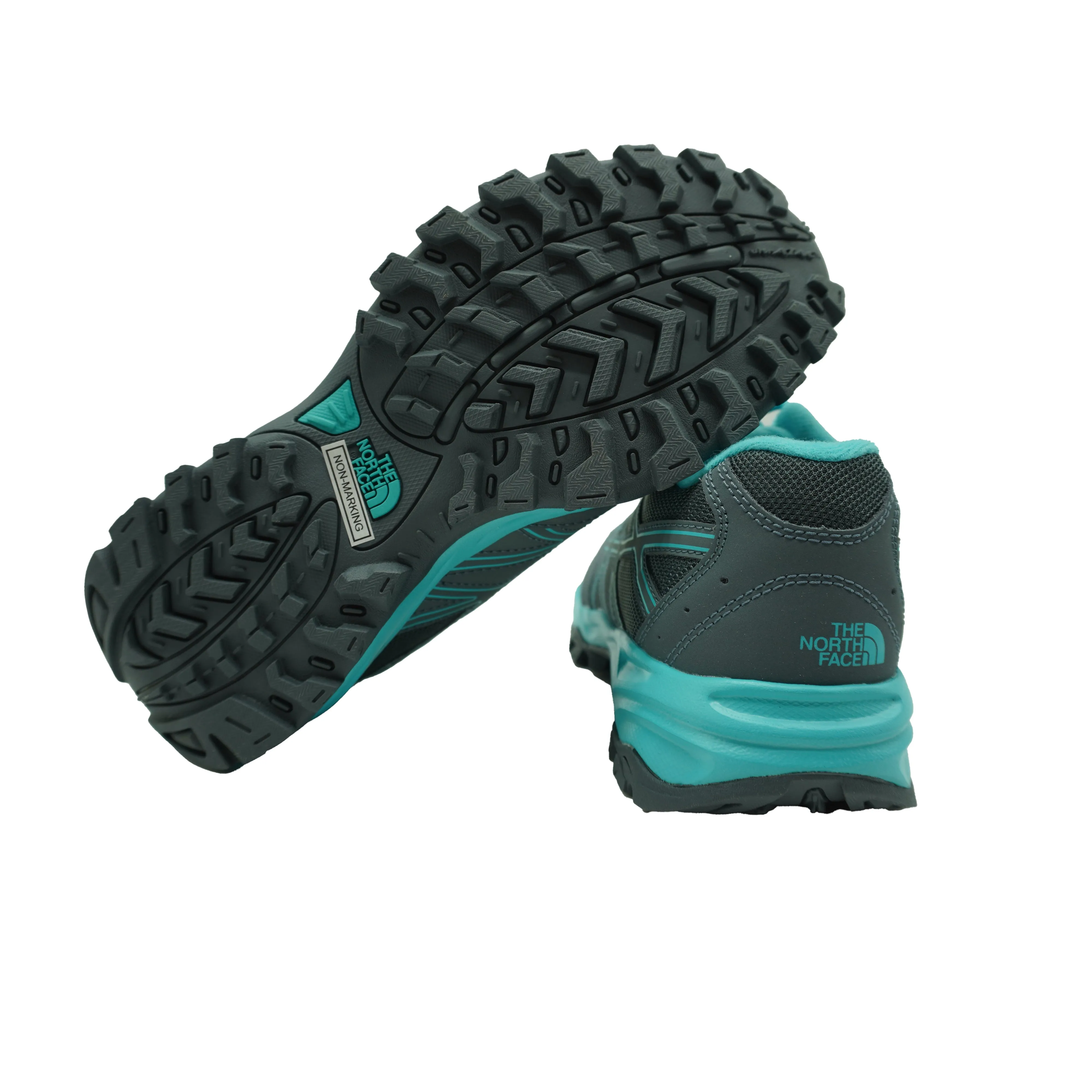 The North Face Youth Jr Hedgehog Hiker Waterproof Shoes Gray Blue Size 6