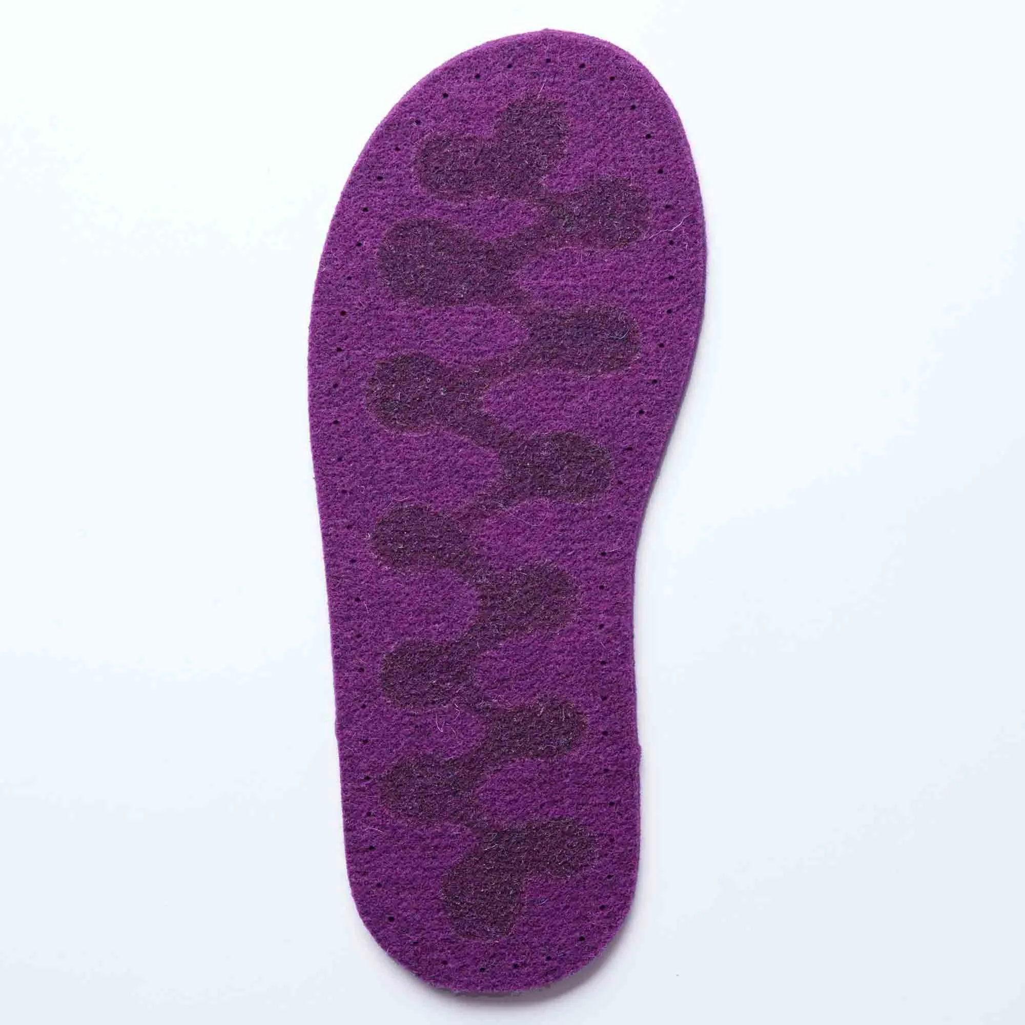 Thick Wool Felt Soles with Latex Grip  - Adult sizes