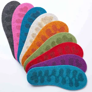 Thick Wool Felt Soles with Latex Grip  - Adult sizes