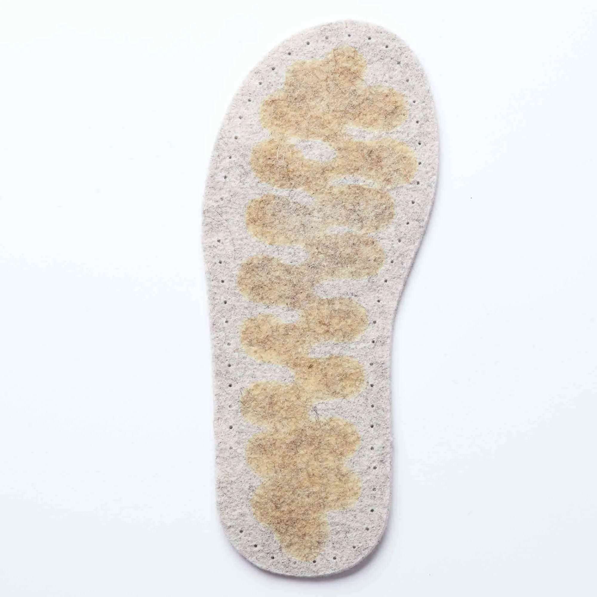Thick Wool Felt Soles with Latex Grip  - Adult sizes