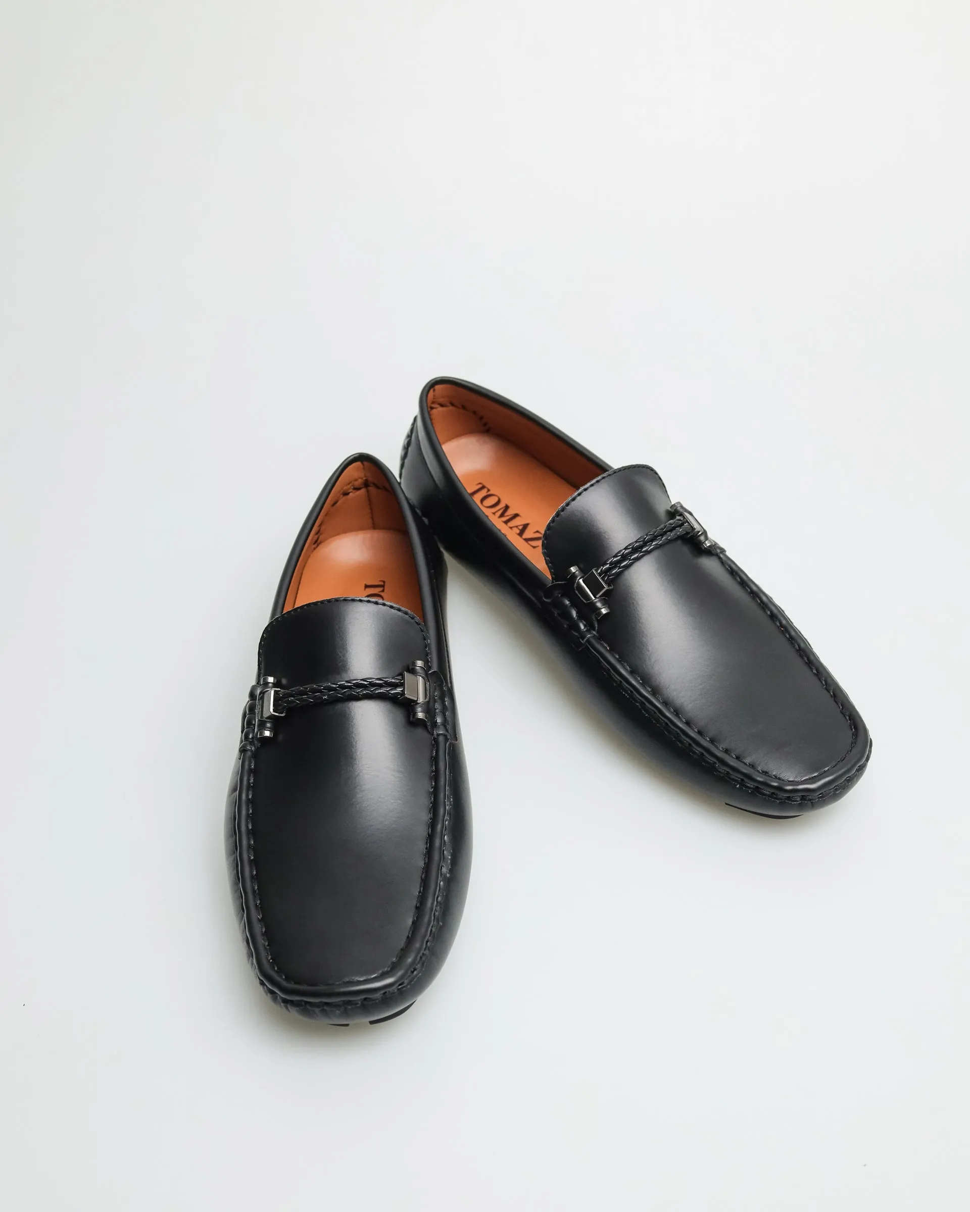 Tomaz C471 Men's Braided Buckle Moccasins