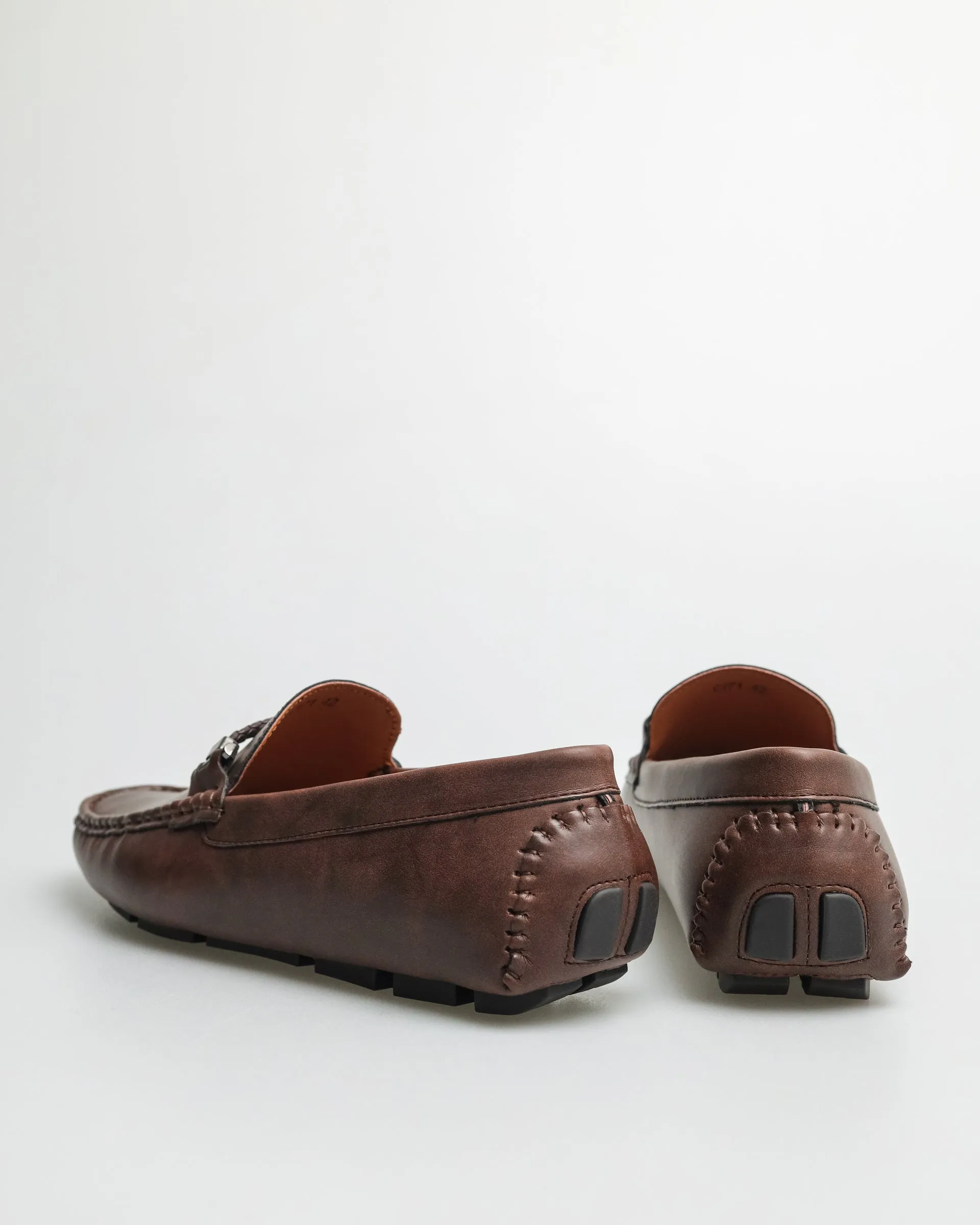 Tomaz C471 Men's Braided Buckle Moccasins