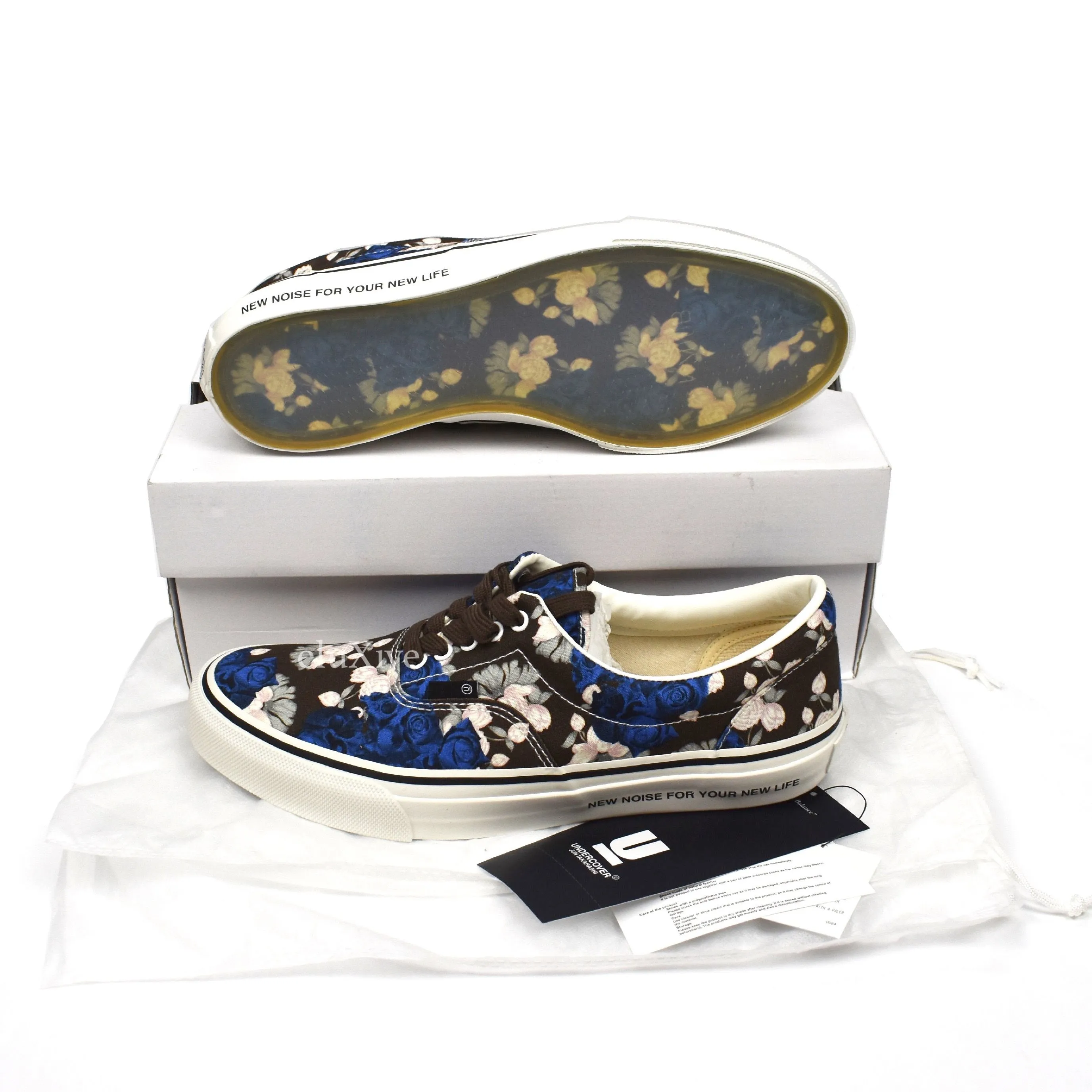 Undercover - Floral Print 'Vans' Canvas Sneakers
