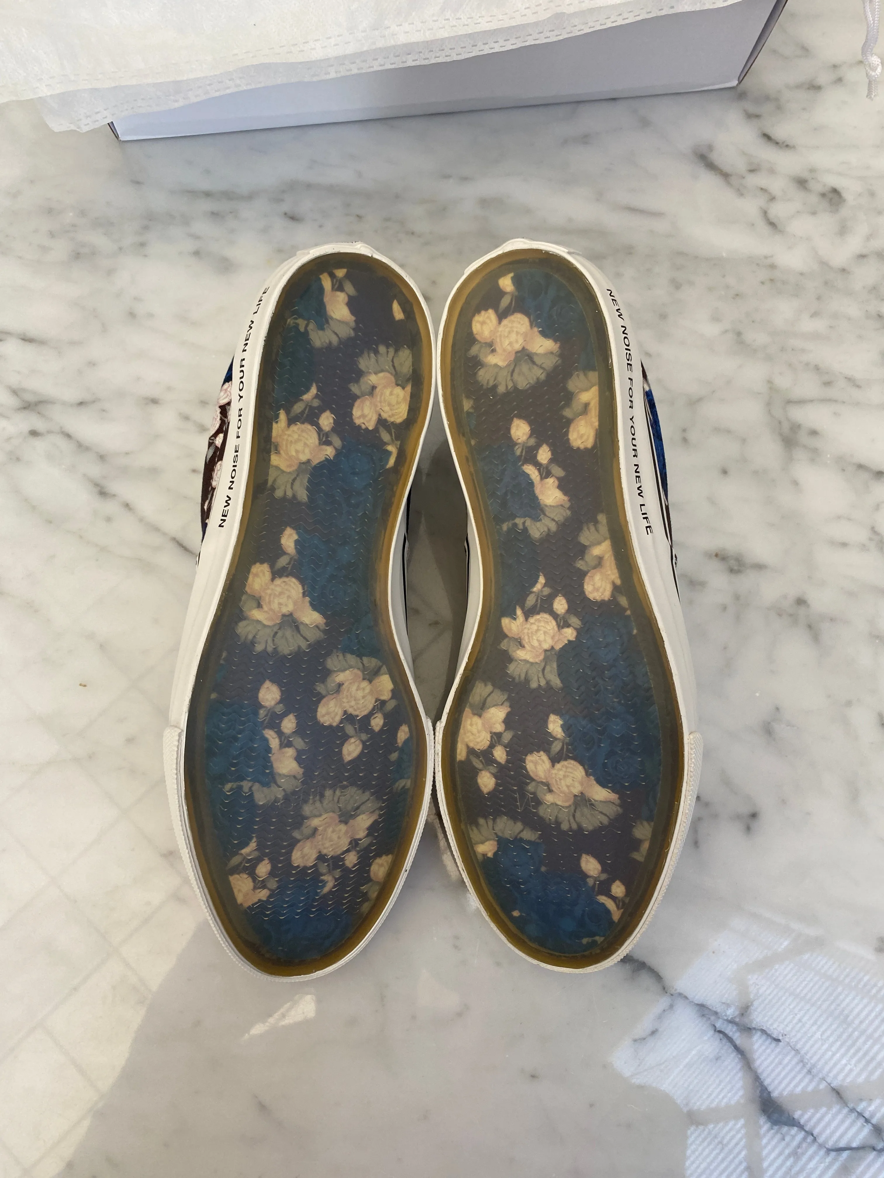 Undercover - Floral Print 'Vans' Canvas Sneakers
