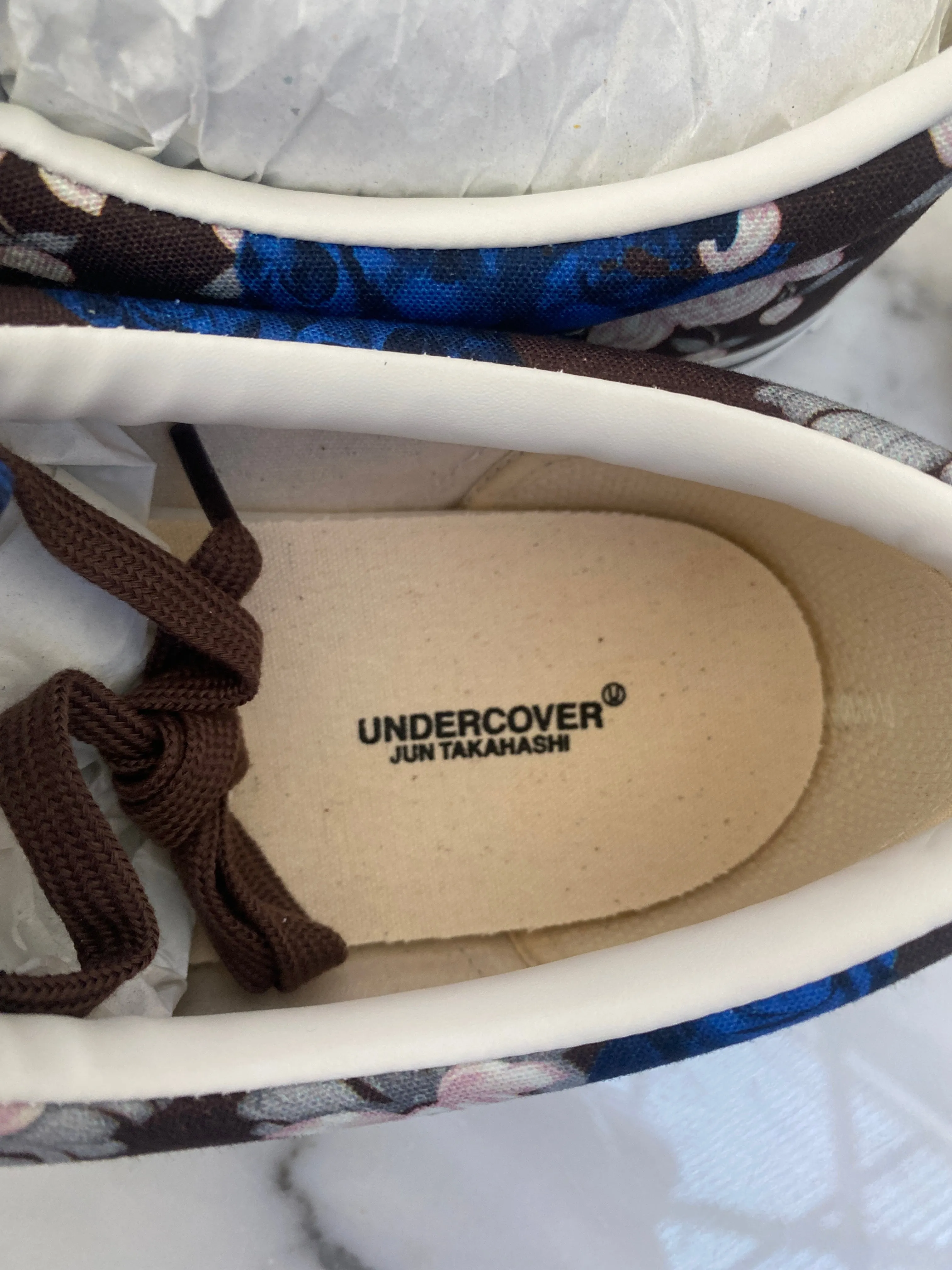 Undercover - Floral Print 'Vans' Canvas Sneakers