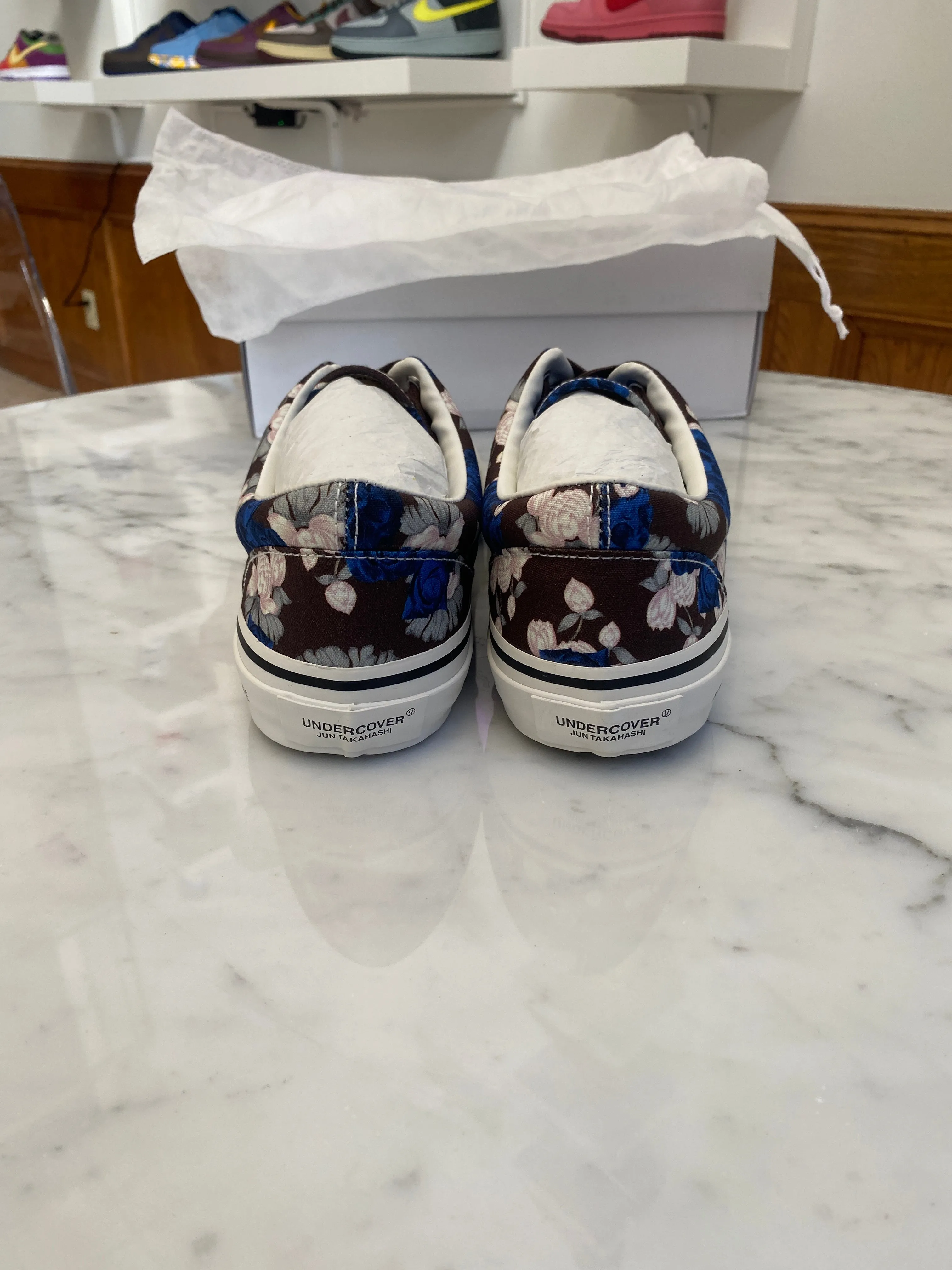 Undercover - Floral Print 'Vans' Canvas Sneakers