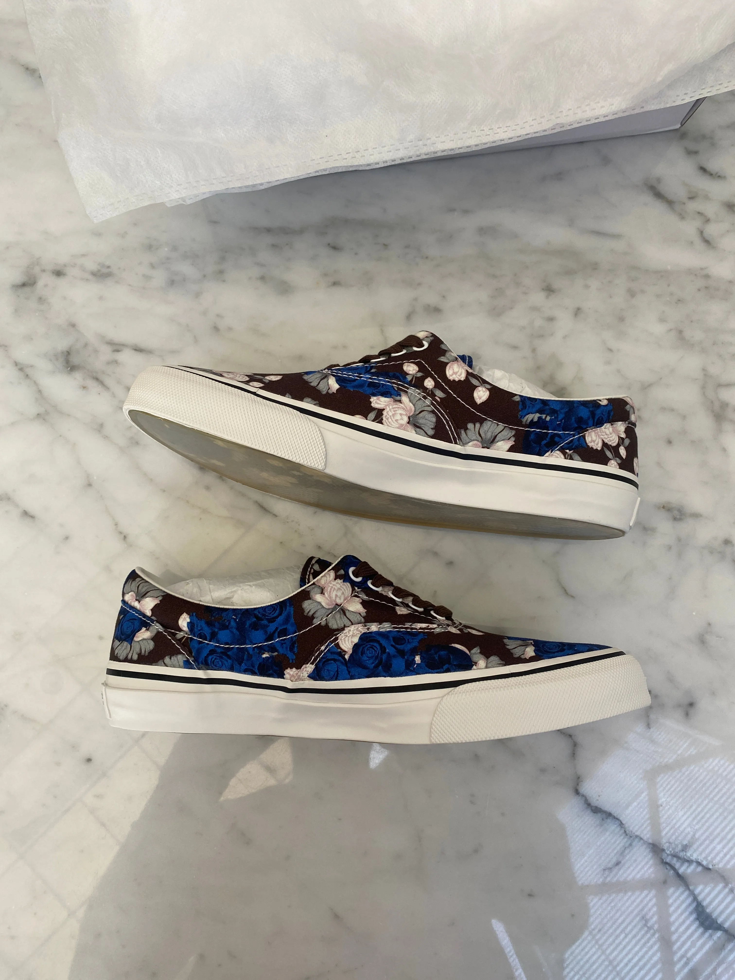 Undercover - Floral Print 'Vans' Canvas Sneakers