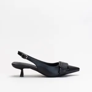 Unreal Women Pointy Low Heel Sling Back Heel _ 148312