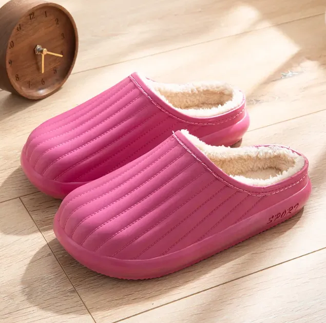 Waterproof Plush Slippers