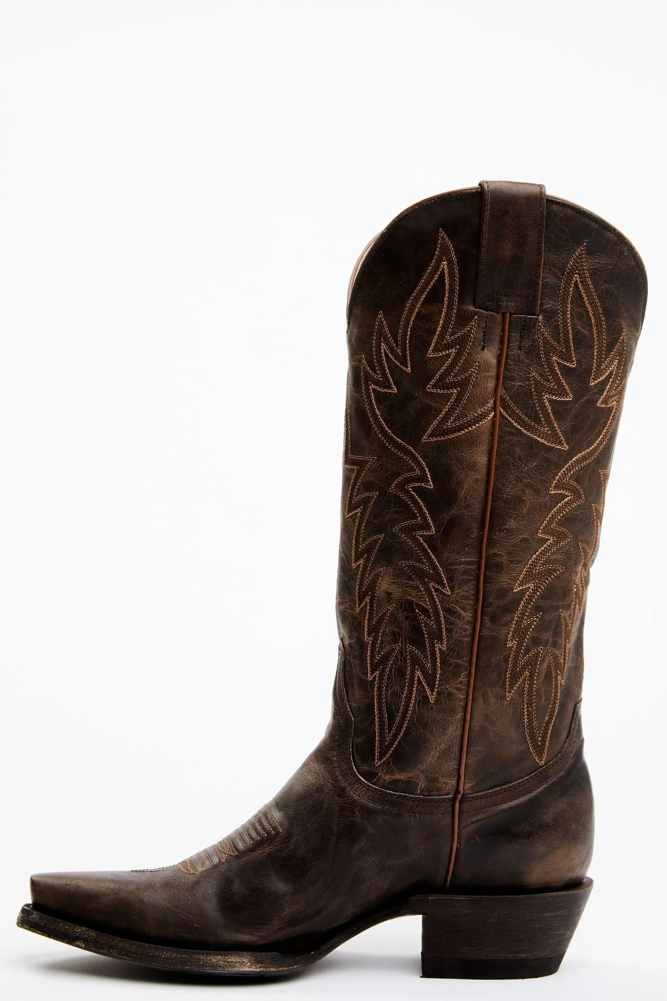 Wheeler Chocolate Western Performance Boots - Snip Toe
