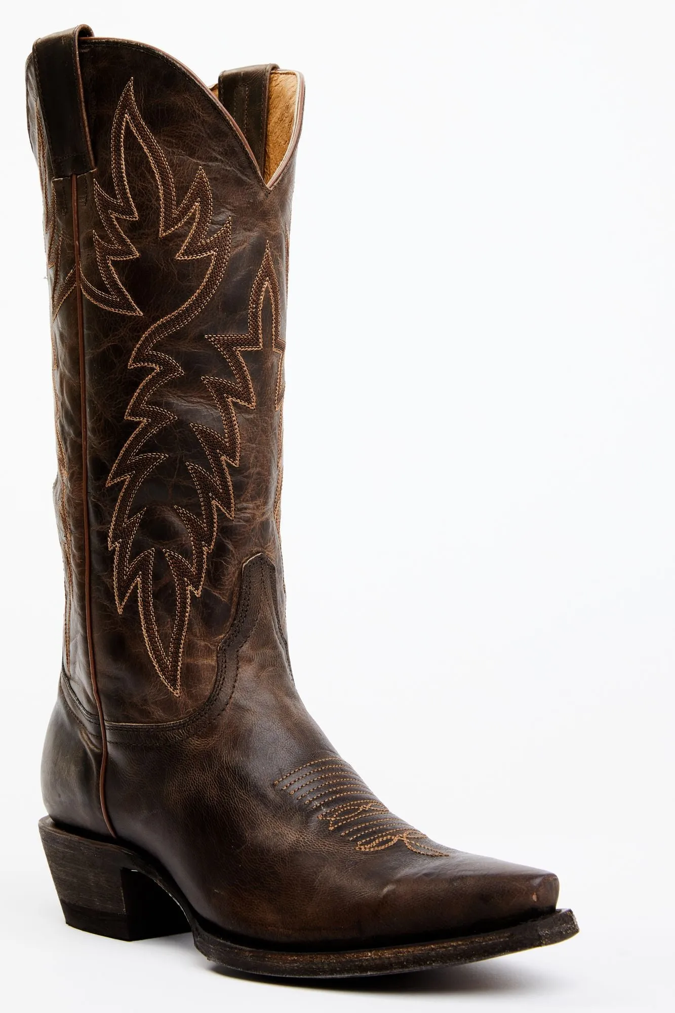 Wheeler Chocolate Western Performance Boots - Snip Toe