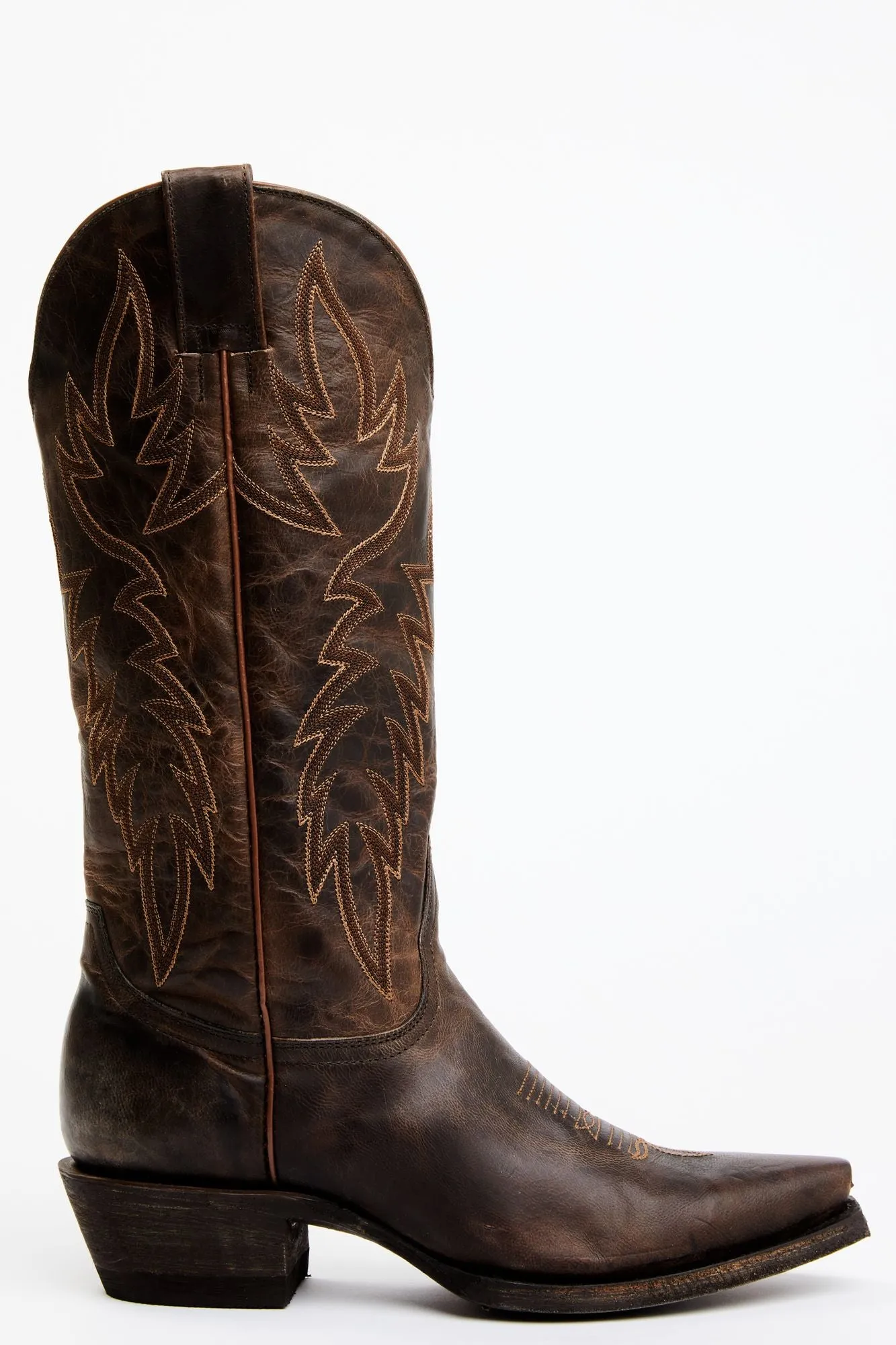 Wheeler Chocolate Western Performance Boots - Snip Toe