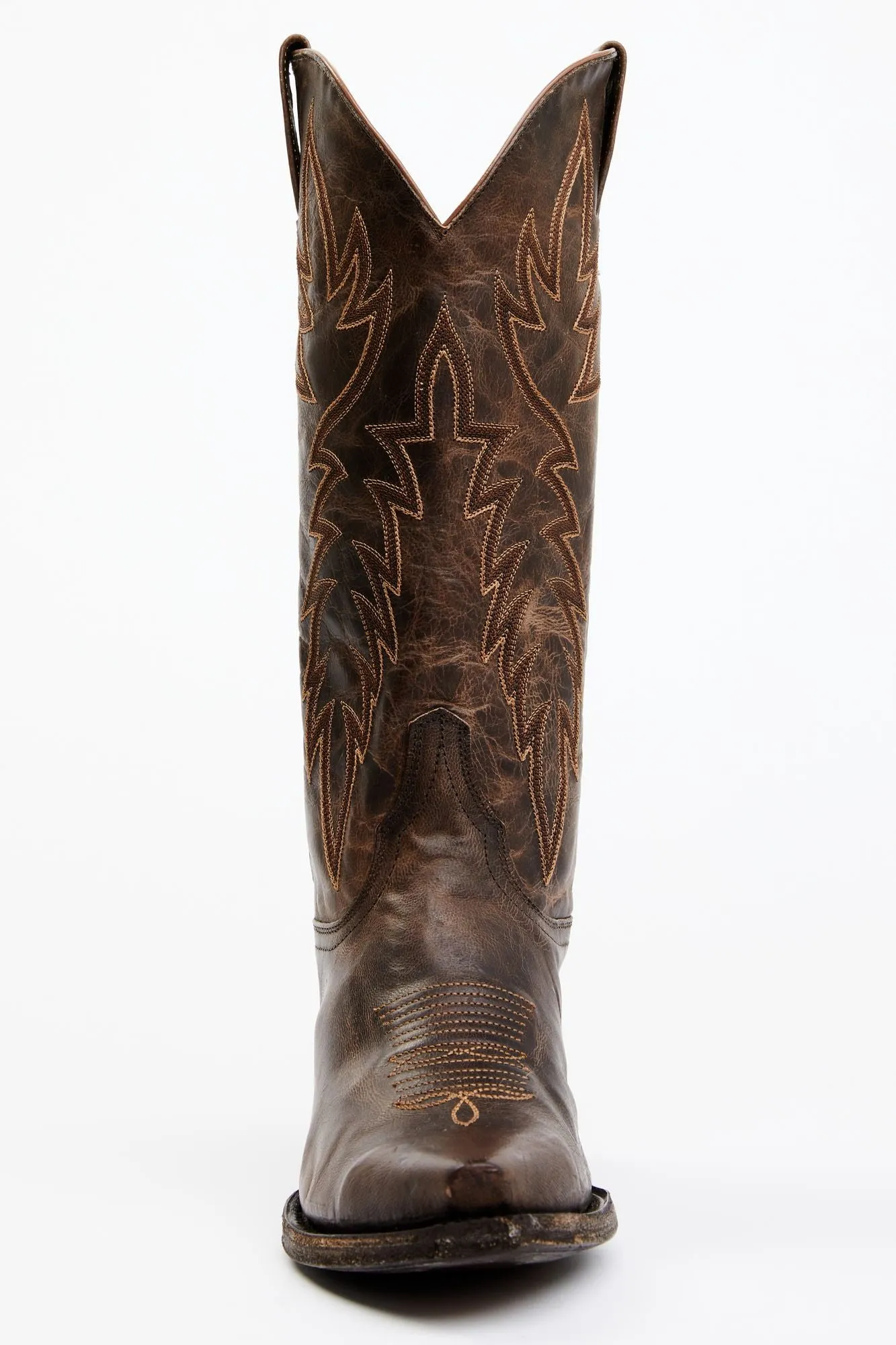 Wheeler Chocolate Western Performance Boots - Snip Toe