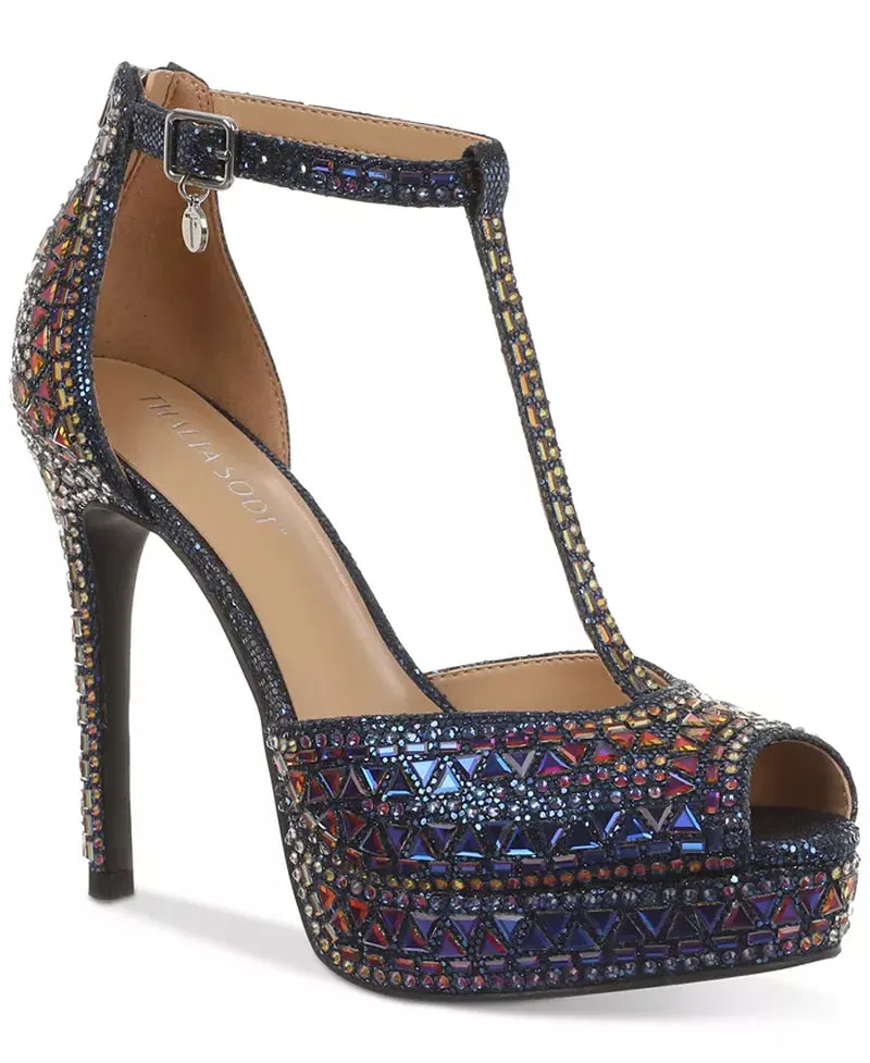 Women'S Chacey Embellished T-Strap Platform Pumps