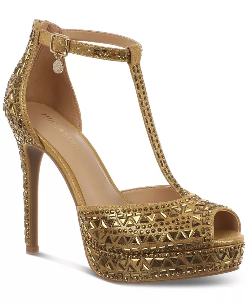 Women'S Chacey Embellished T-Strap Platform Pumps