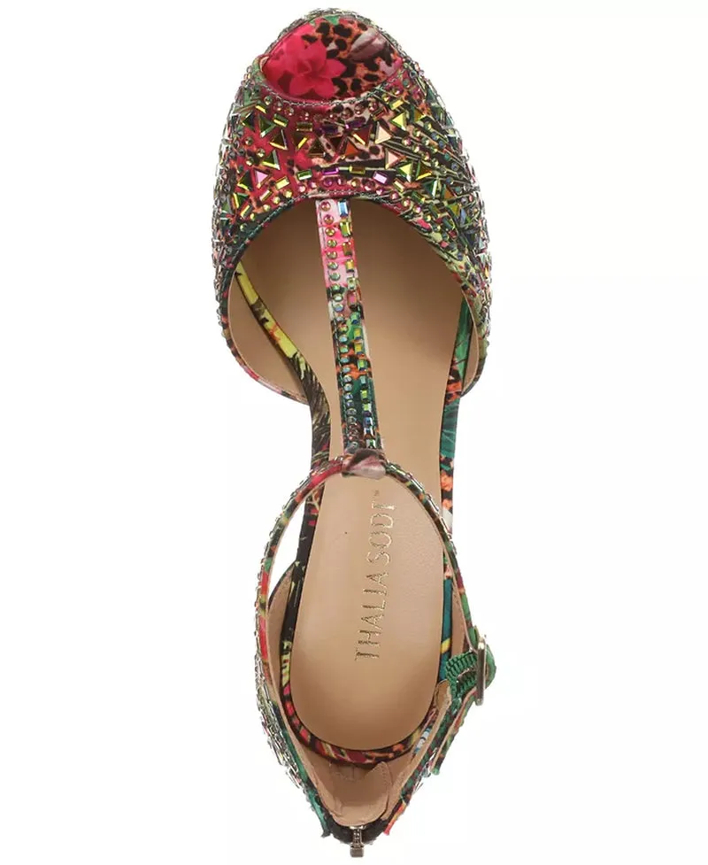 Women'S Chacey Embellished T-Strap Platform Pumps