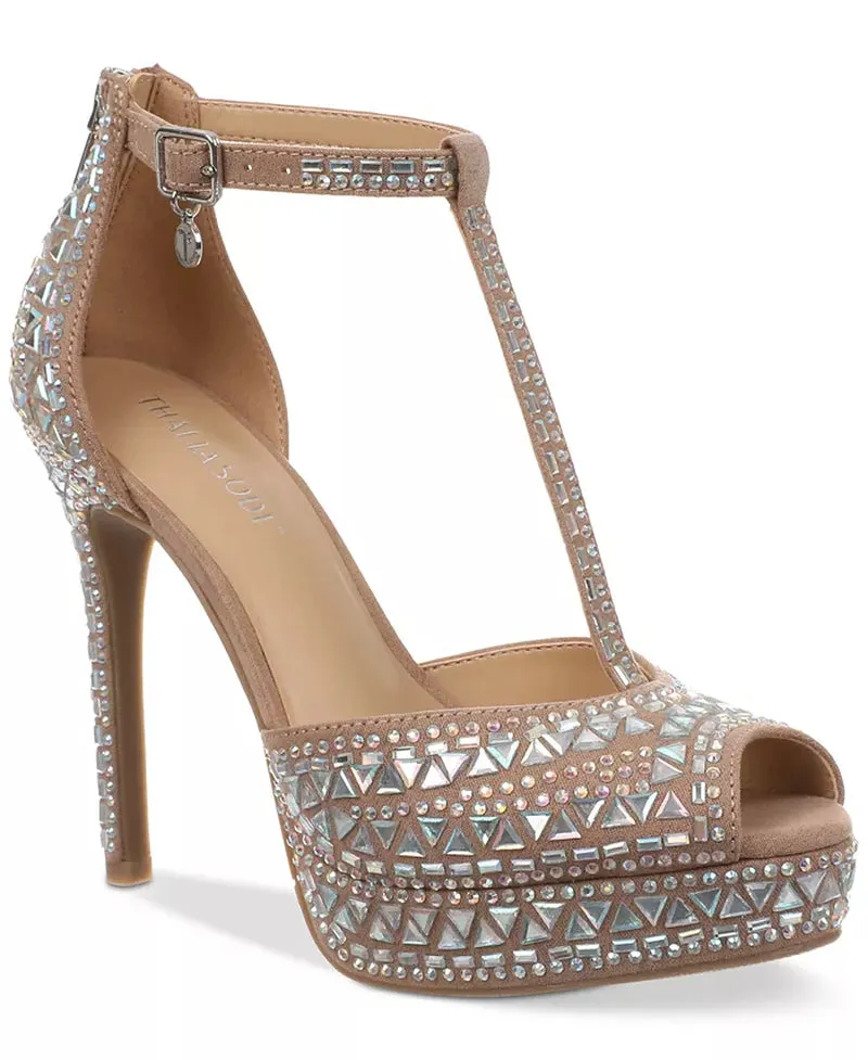 Women'S Chacey Embellished T-Strap Platform Pumps
