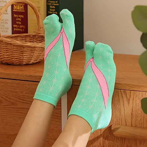 Women's Tabi Flip Flop Socks - 4 Pairs