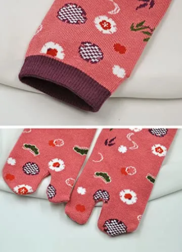 Women's Tabi Flip Flop Socks - 4 Pairs