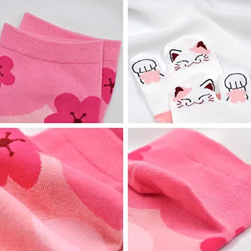 Women's Tabi Flip Flop Socks - 4 Pairs