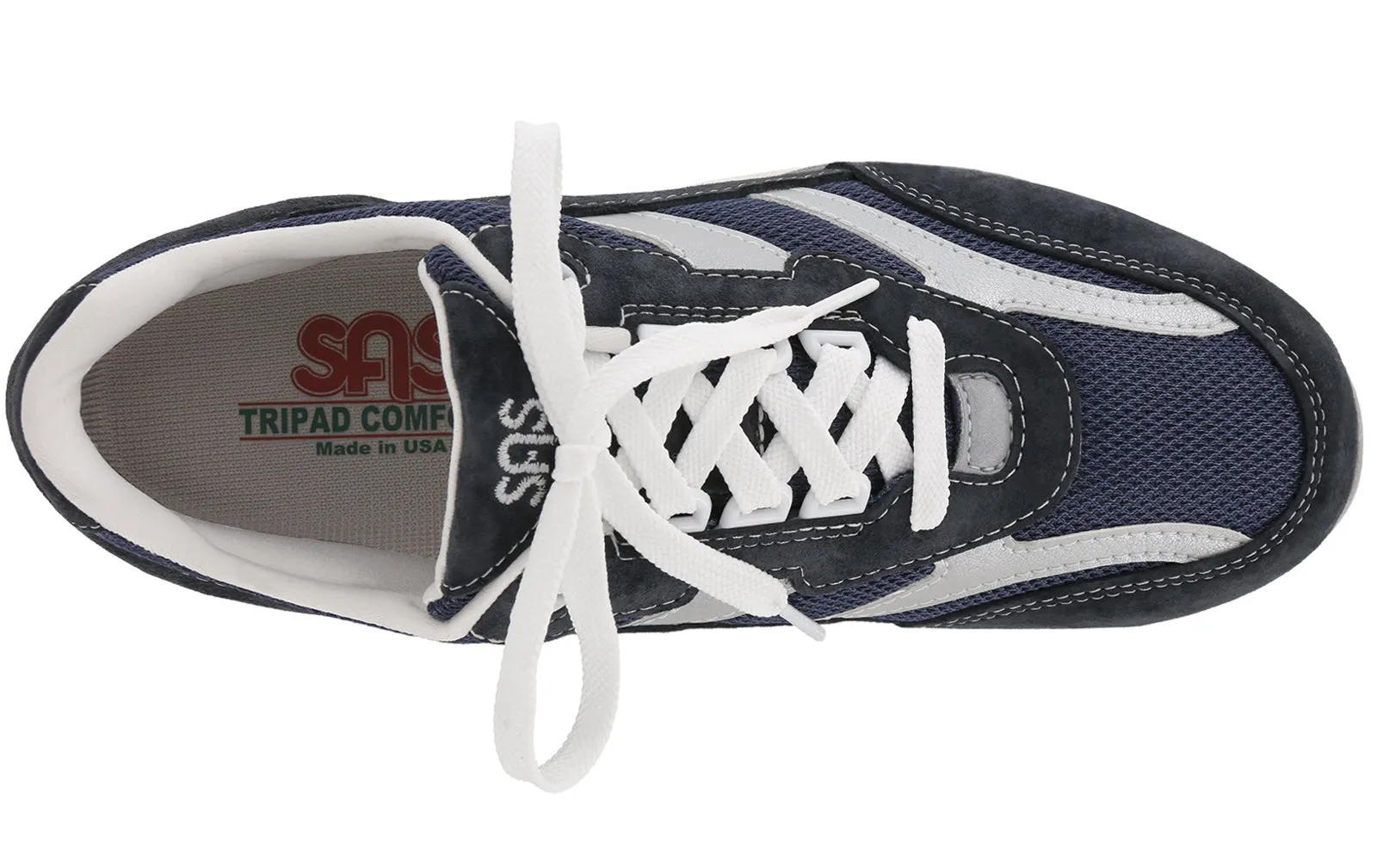 Women's Tour Mesh Lace Up Sneaker in Blue