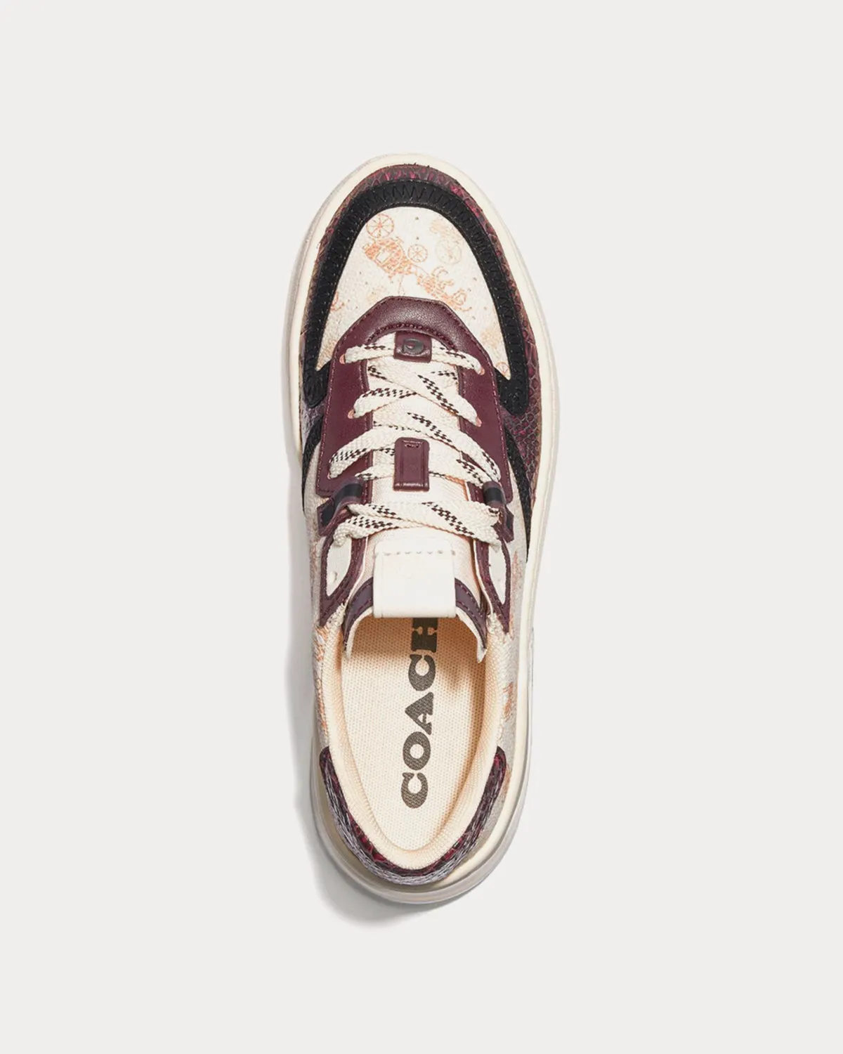 x Basquiat Citysole Court Ivory & Wine Low Top Sneaker Sneaker