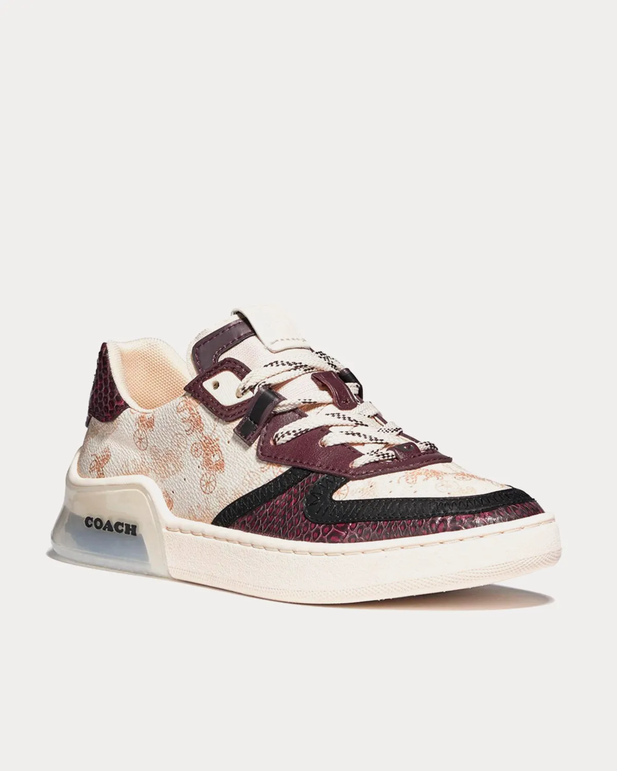x Basquiat Citysole Court Ivory & Wine Low Top Sneaker Sneaker